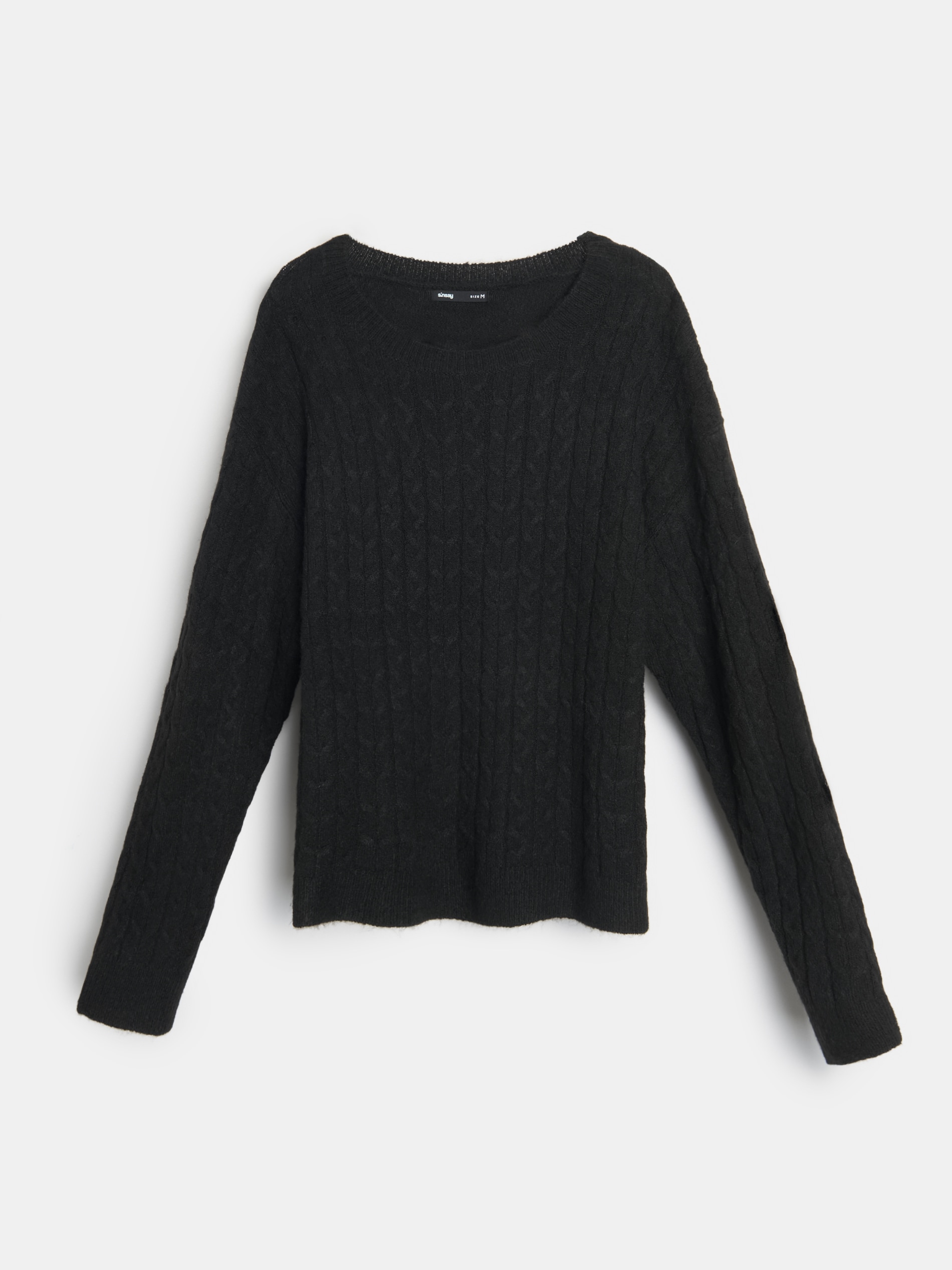 Sinsay - Sweter w prążki - czarny