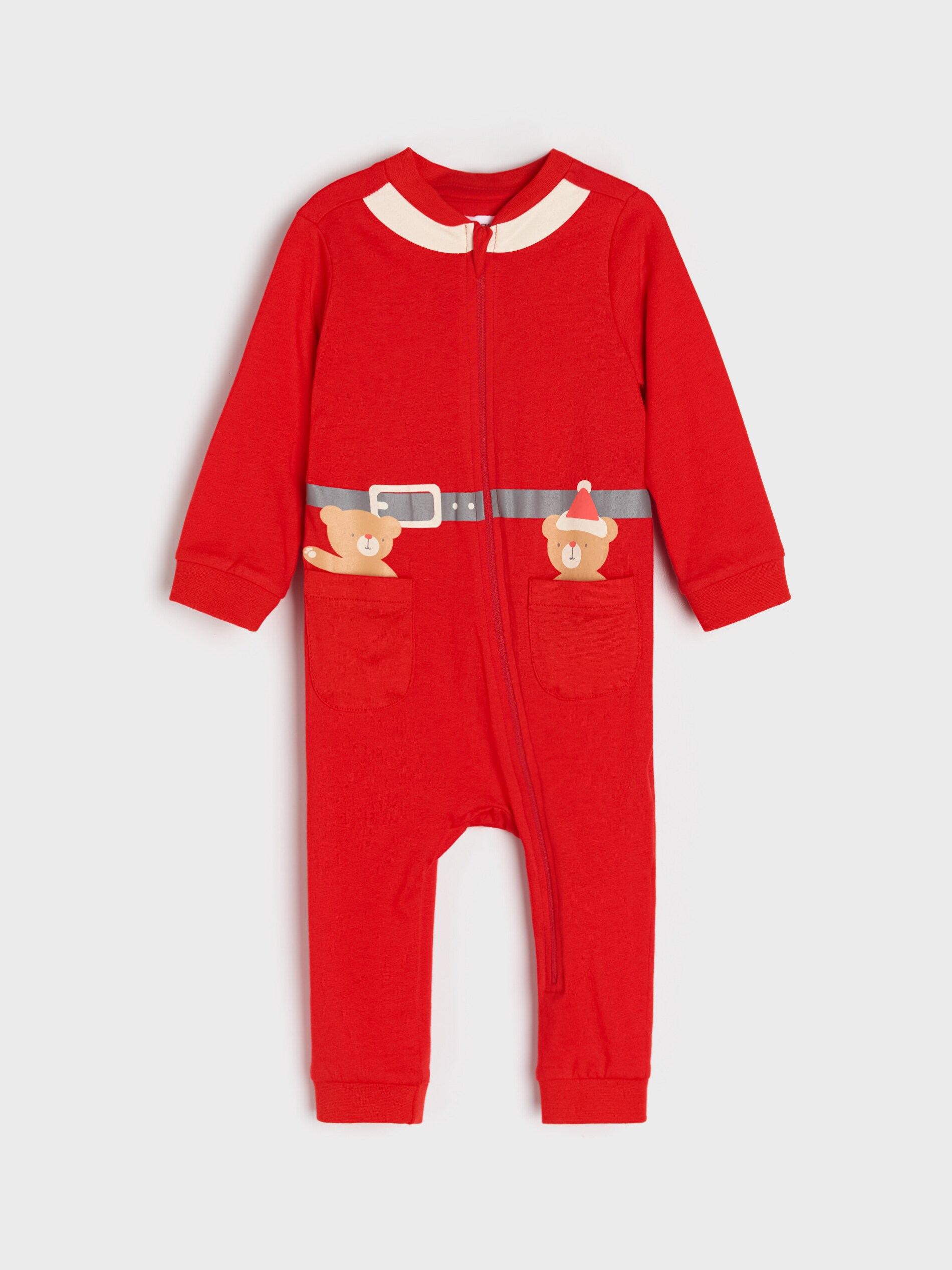 Sinsay - Φορμάκι με φερμουάρ - κοκκινο φωτογραφία