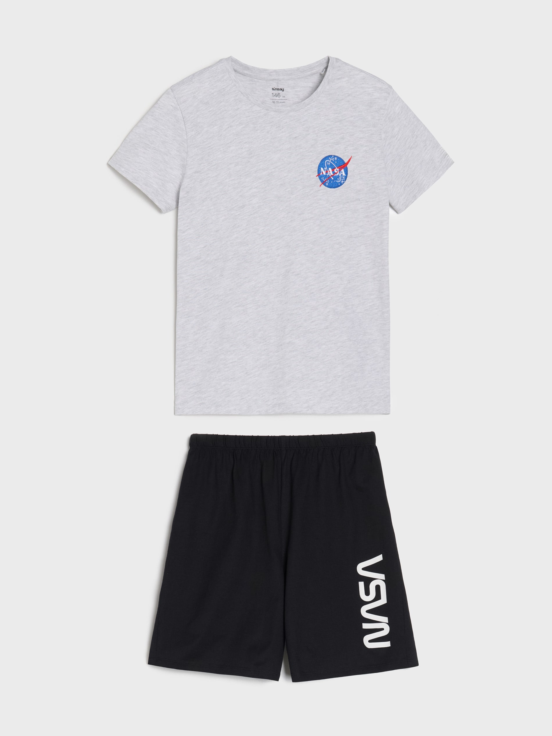 Sinsay - Piżama z domieszką wiskozy NASA - szary