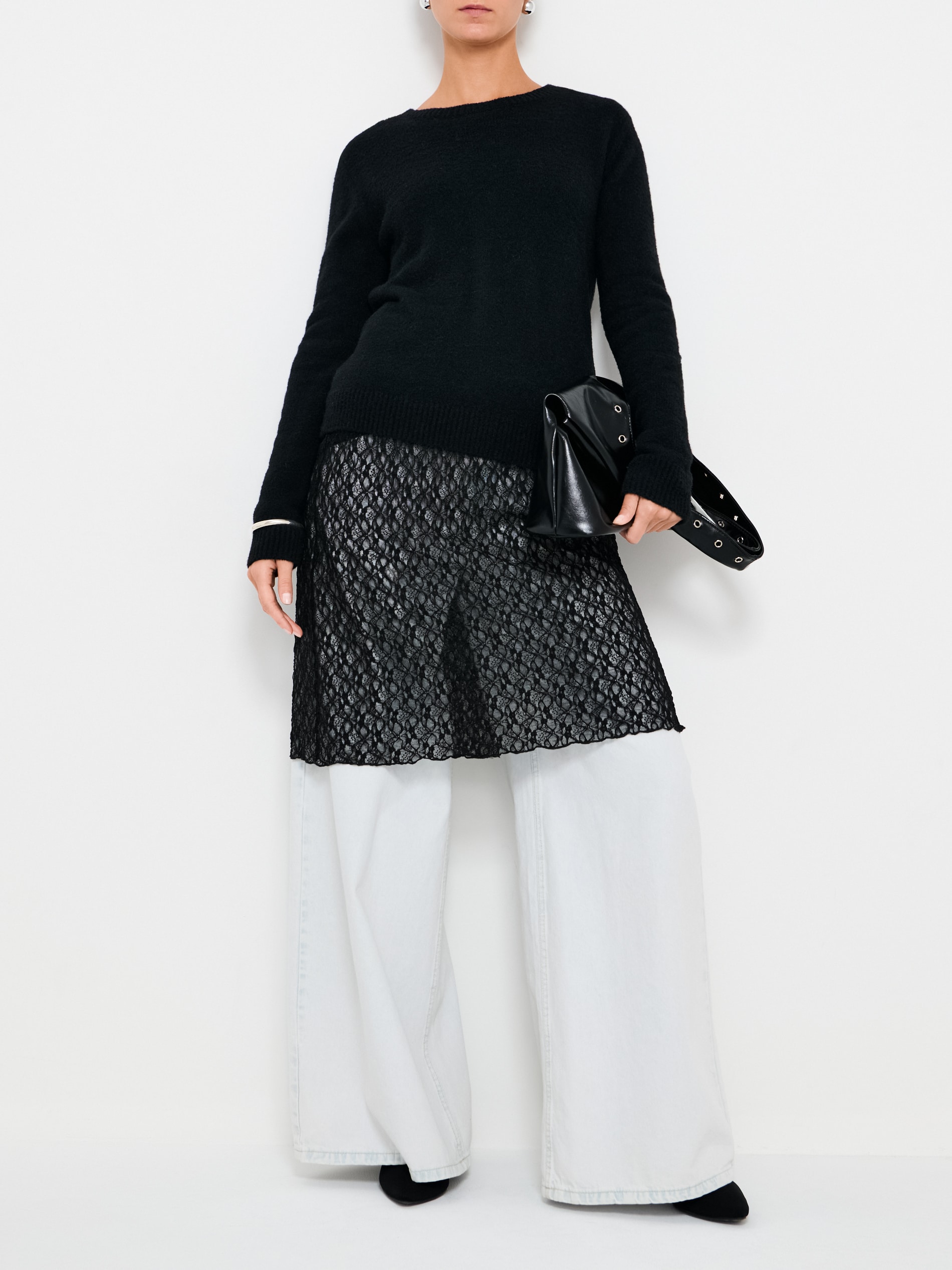 Sinsay - Sweter basic - czarny