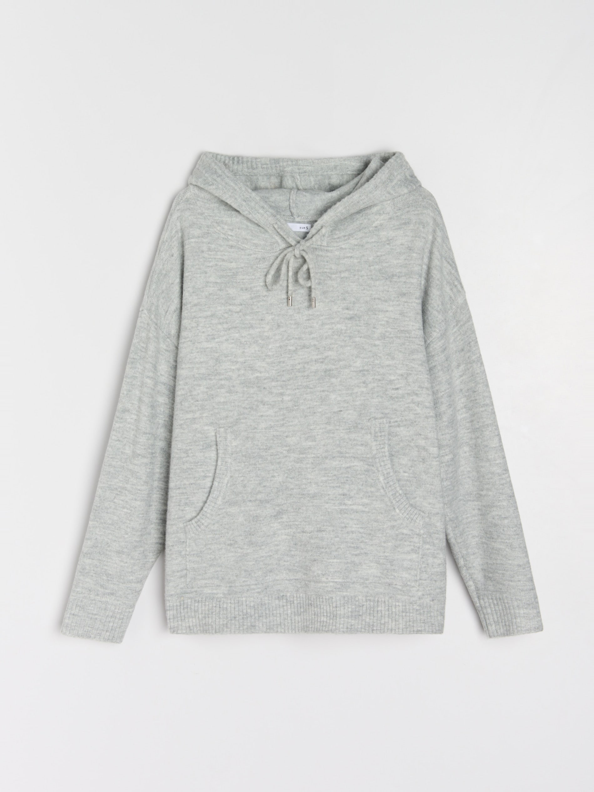 Sinsay - Πουλόβερ με κουκούλα - ανοιχτό γκρι φωτογραφία