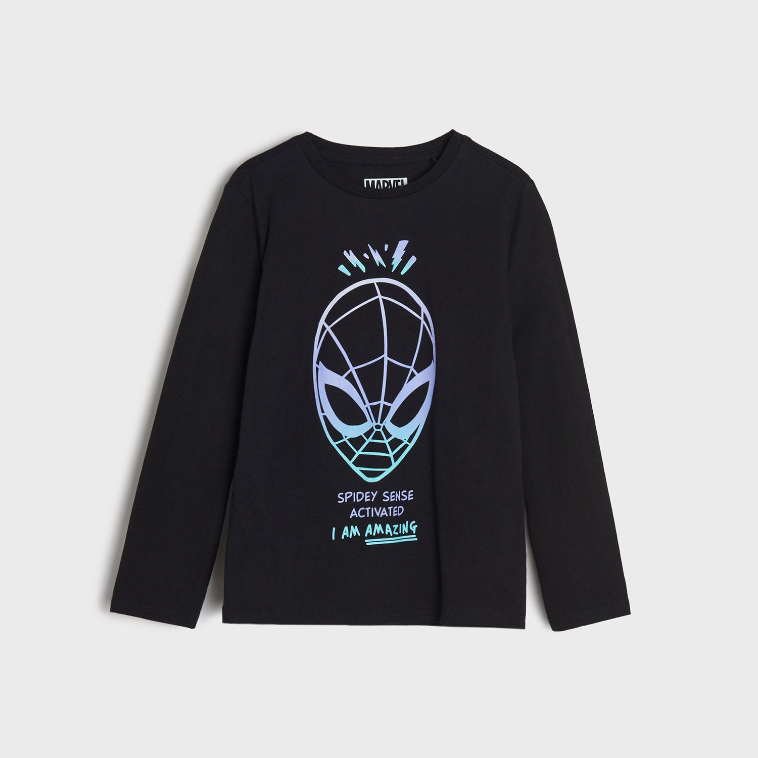 Levně Sinsay - Tričko s dlouhými rukávy Spiderman - Černý