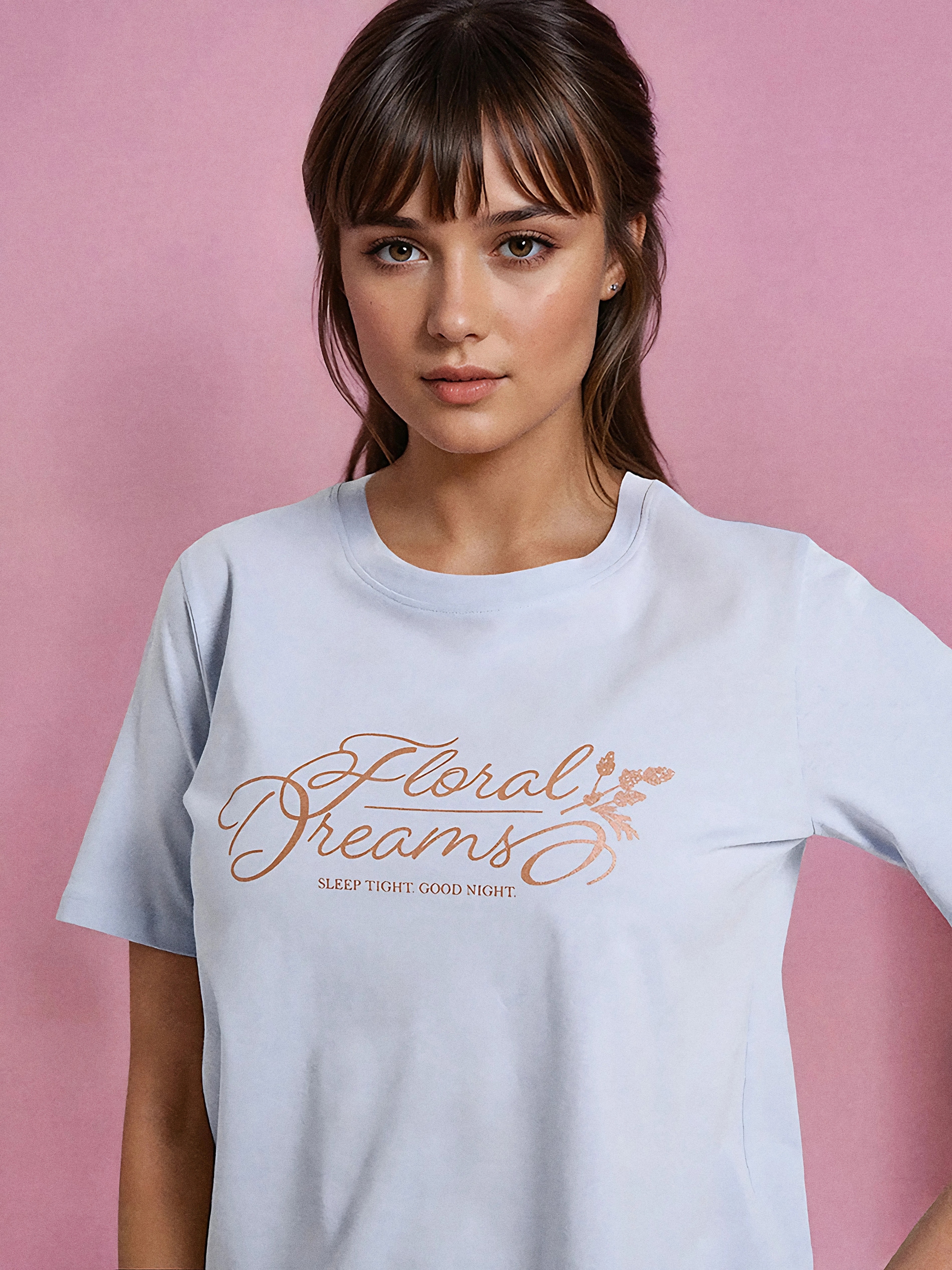 Sinsay - Βαμβακερή πιτζάμα δύο τεμαχίων - μπλε παλ φωτογραφία