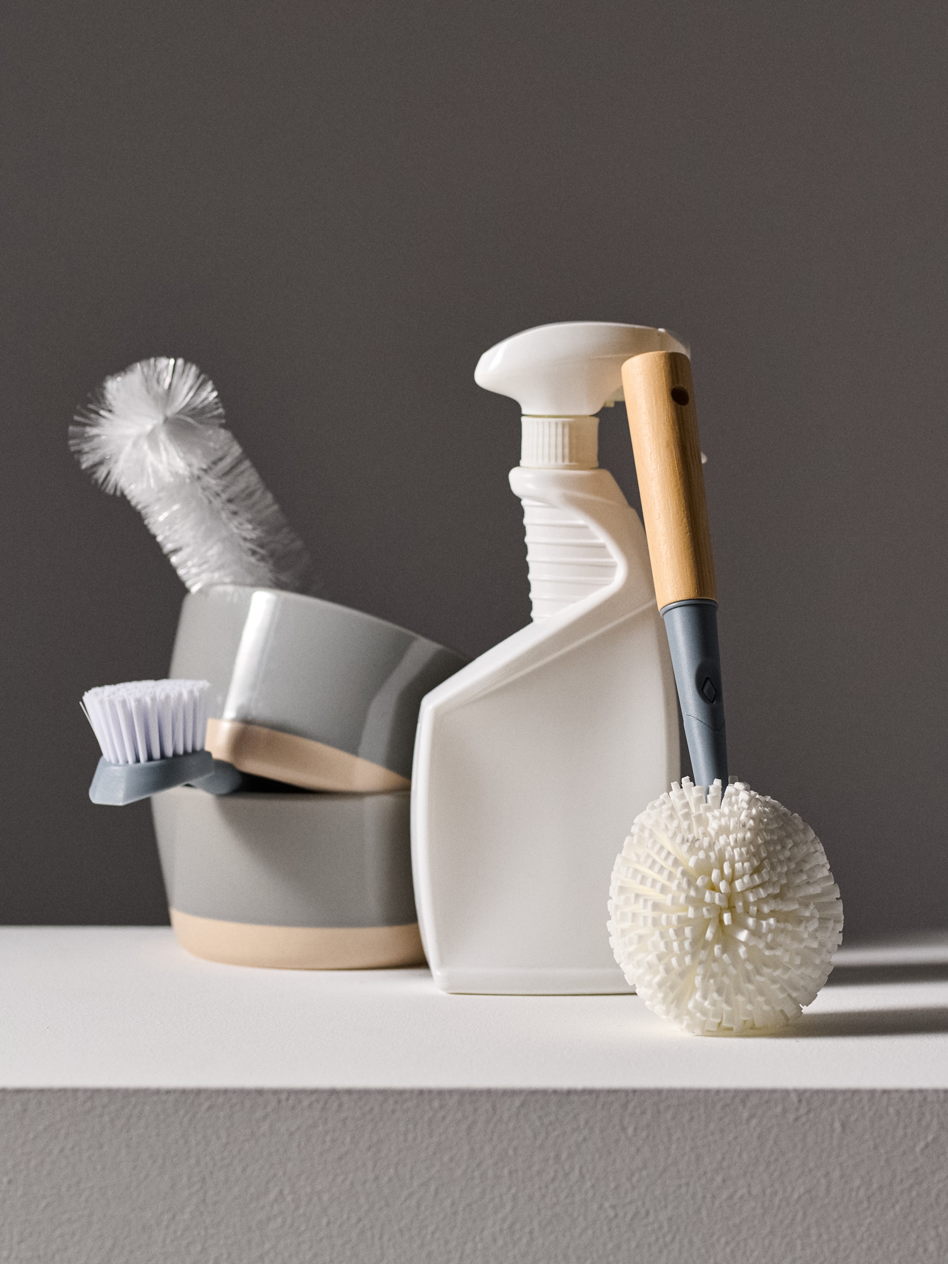 Sinsay - Βούρτσες καθαρισμού 3 τεμάχια - σκουρο γκρι φωτογραφία