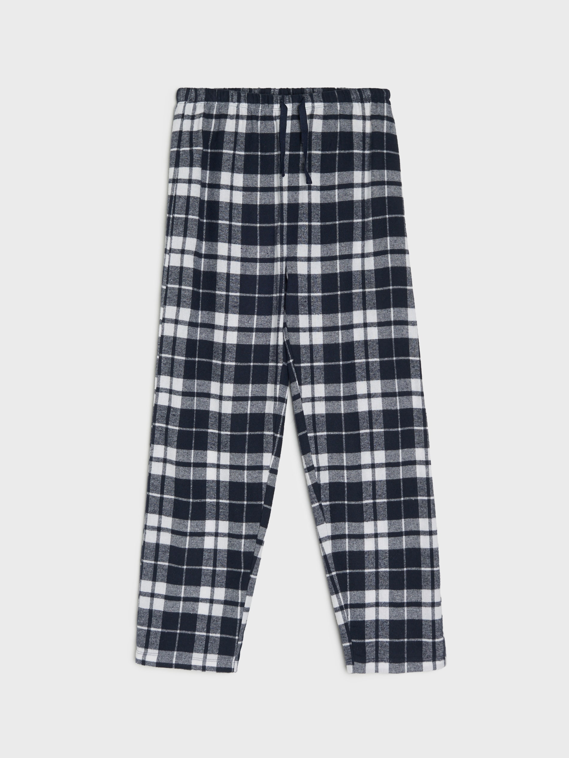 Sinsay - Πιτζάμα με καρό φανελένιο παντελόνι - μαυρο φωτογραφία