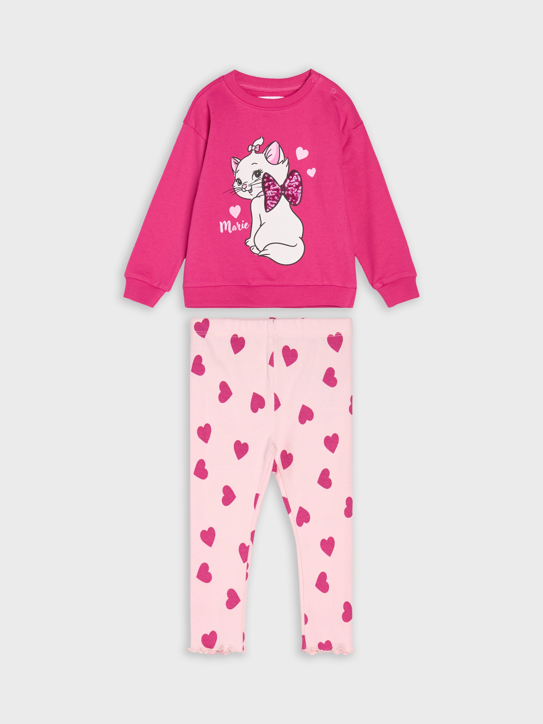 Sinsay - Σετ με φούτερ και κολάν Marie - χρωμα της ορχιδεας φωτογραφία