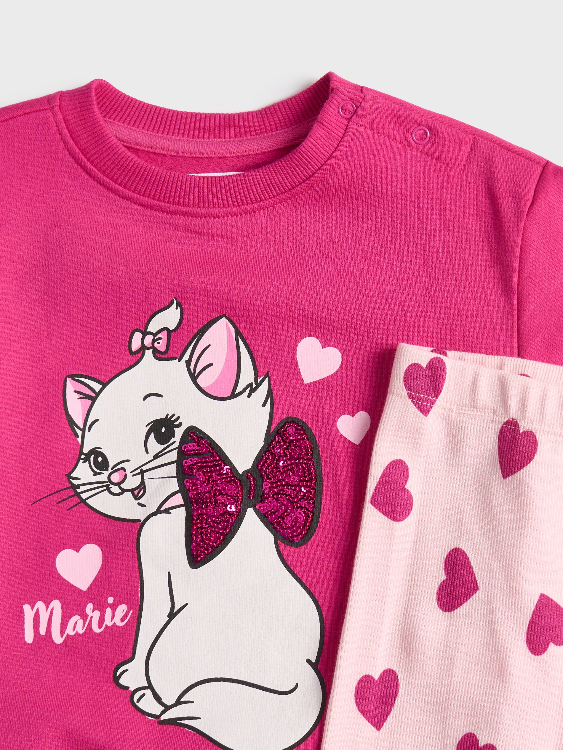 Sinsay - Σετ με φούτερ και κολάν Marie - χρωμα της ορχιδεας φωτογραφία