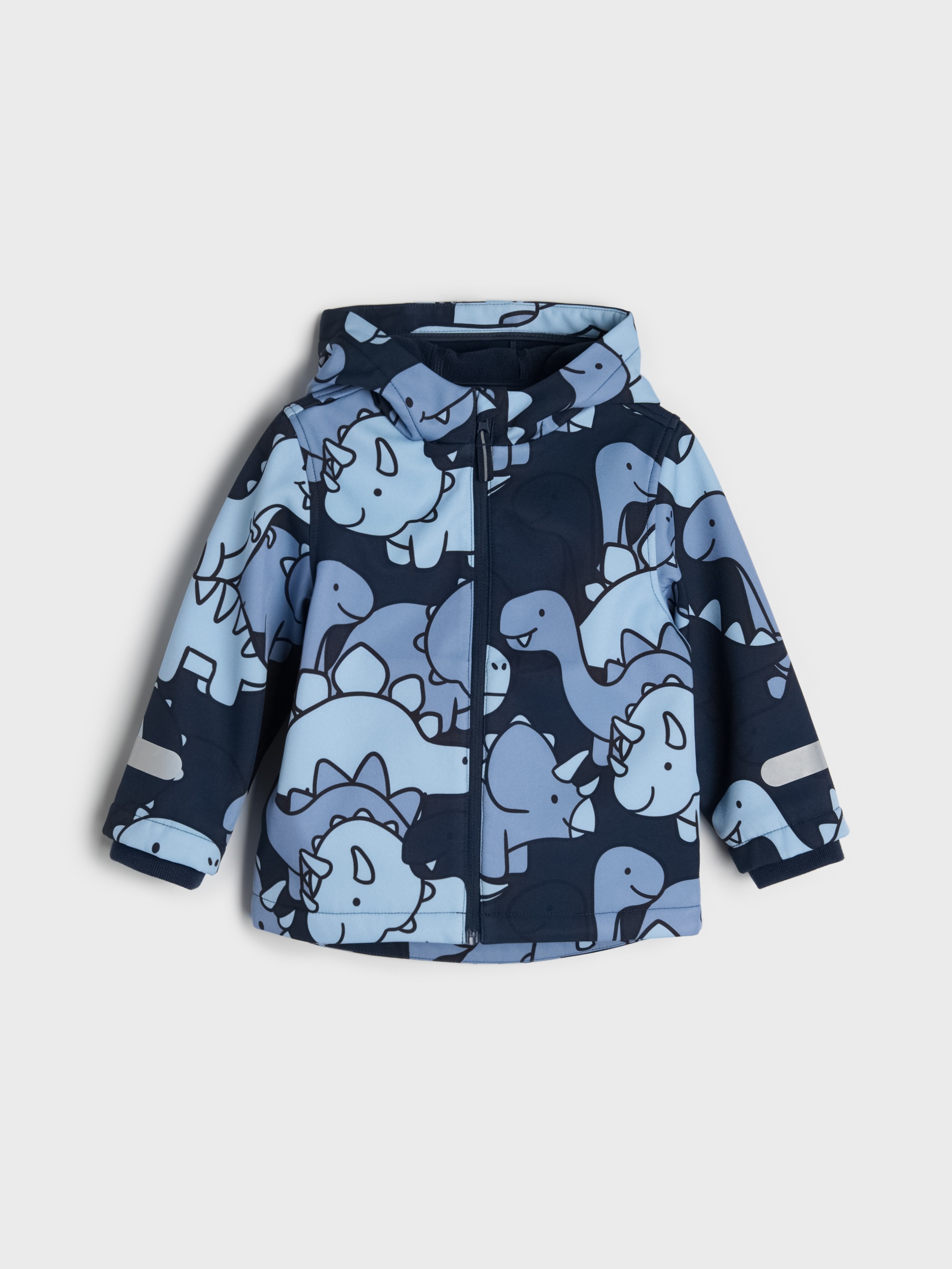 Sinsay - Kurtka softshell z kapturem z motywem dinozaurów - wielobarwny