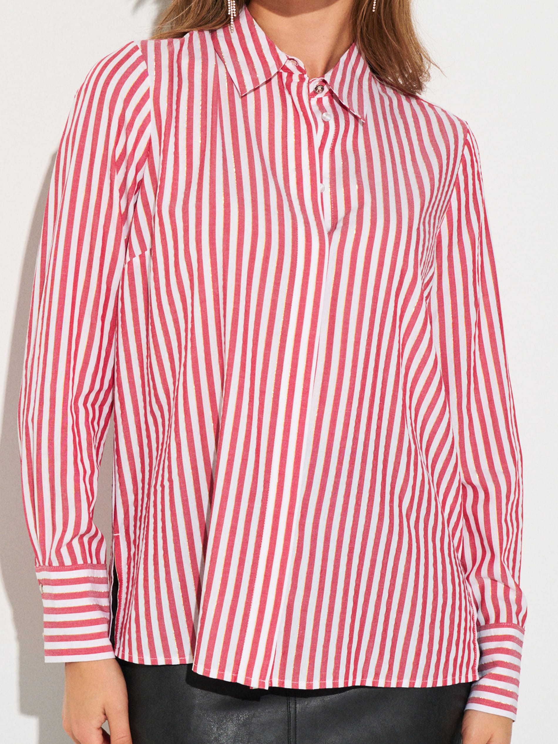 Sinsay - Wiskozowa koszula w pionowe paski - wielobarwny