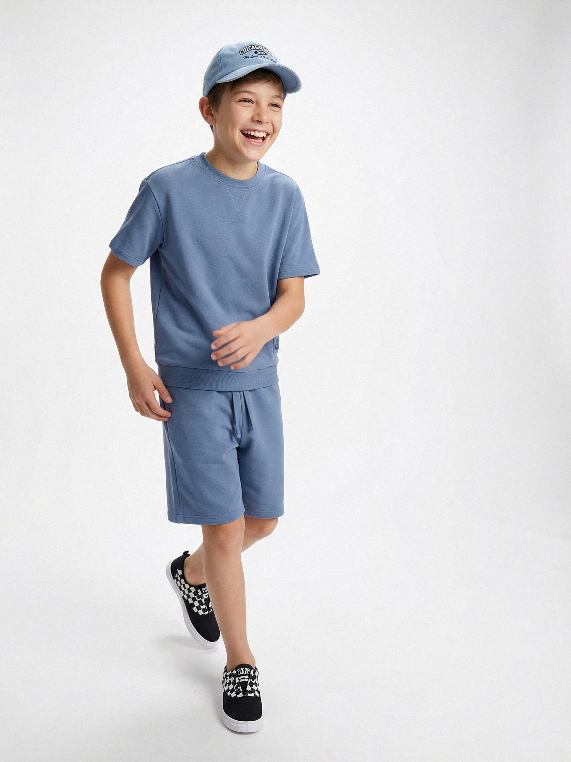 Sinsay - Komplet: koszulka i szorty - szary