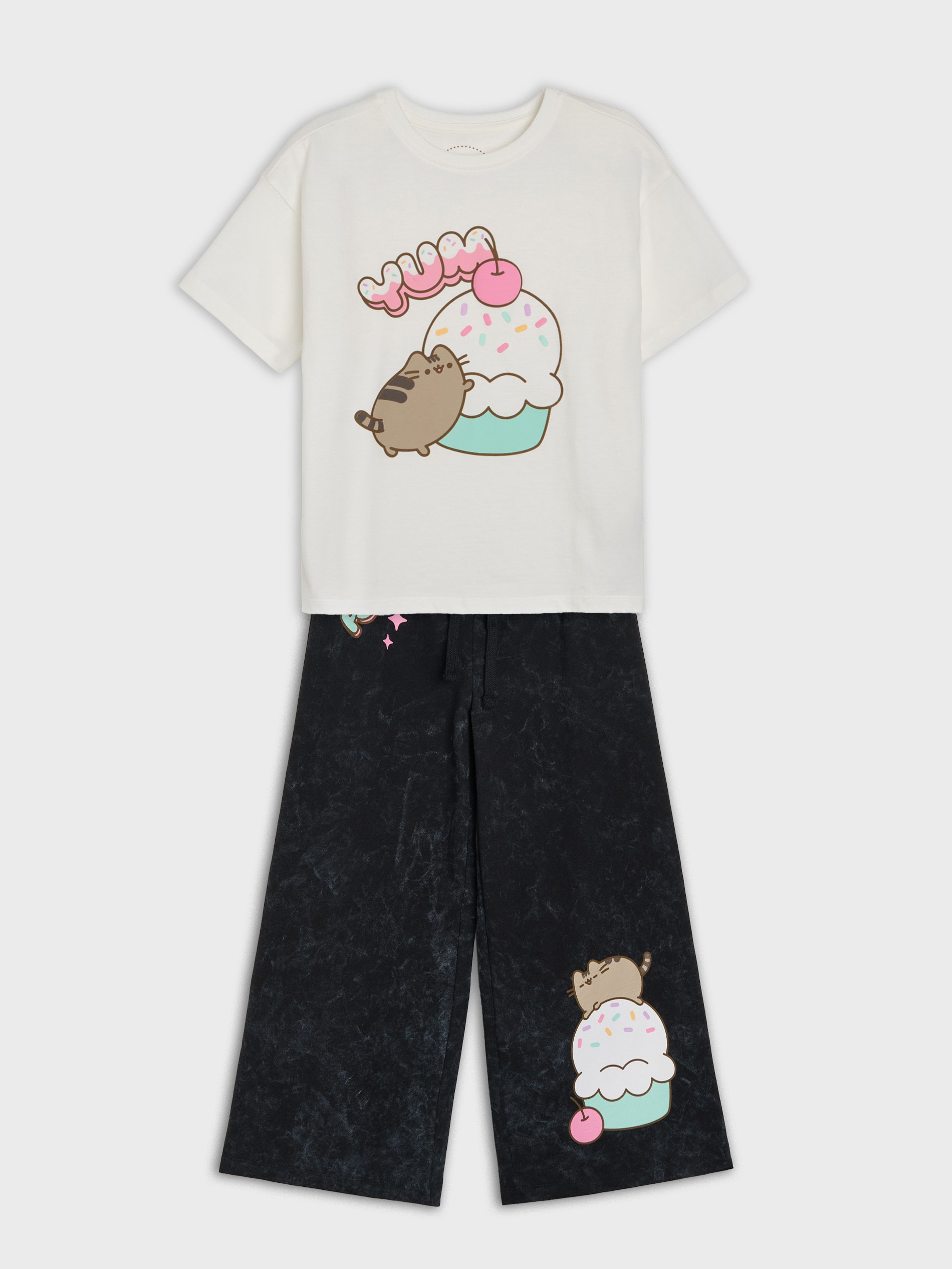 Bawełniany komplet: koszulka i spodnie Pusheen the Cat