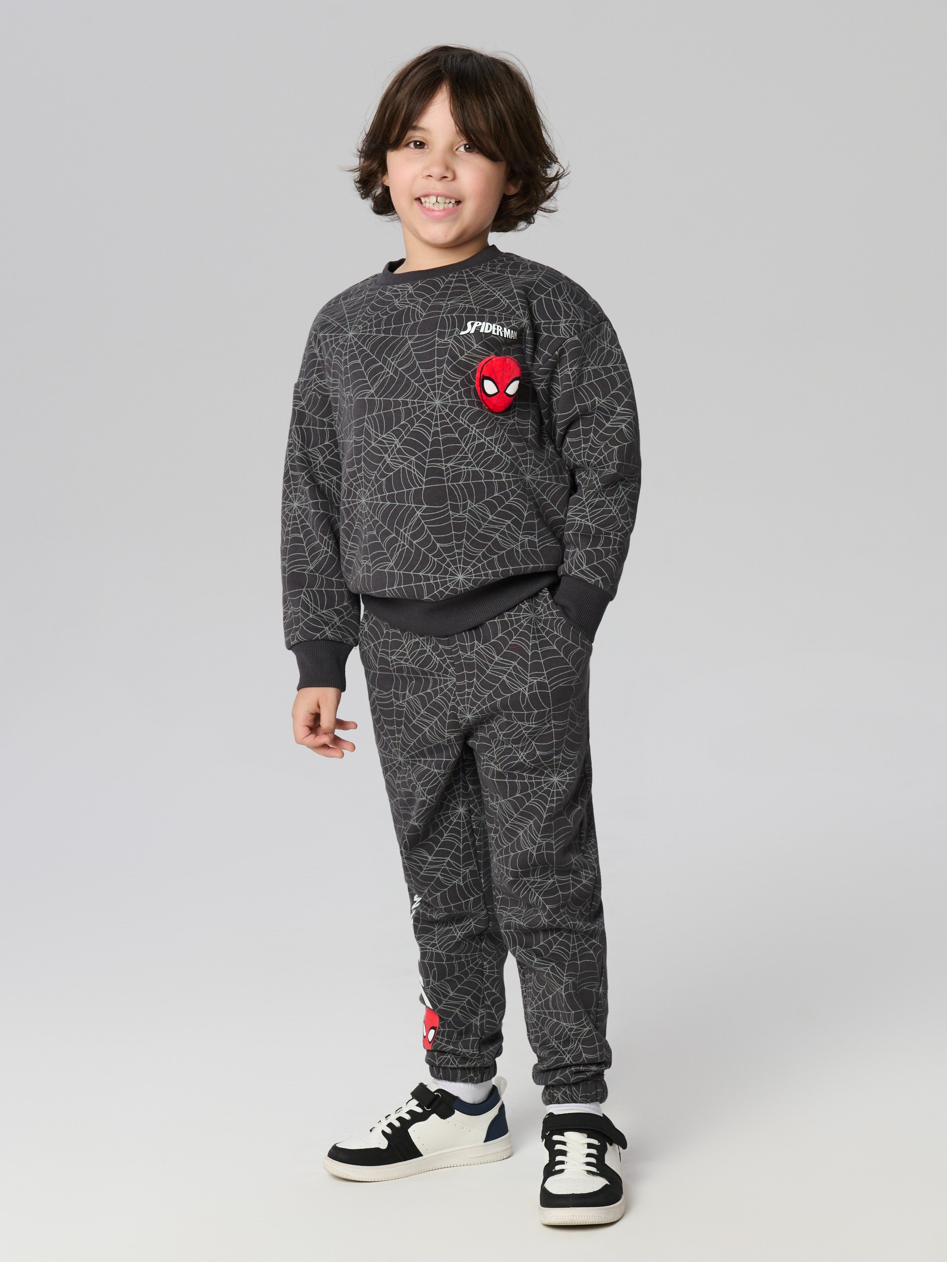 Sinsay - Komplet dresowy Spiderman - szary