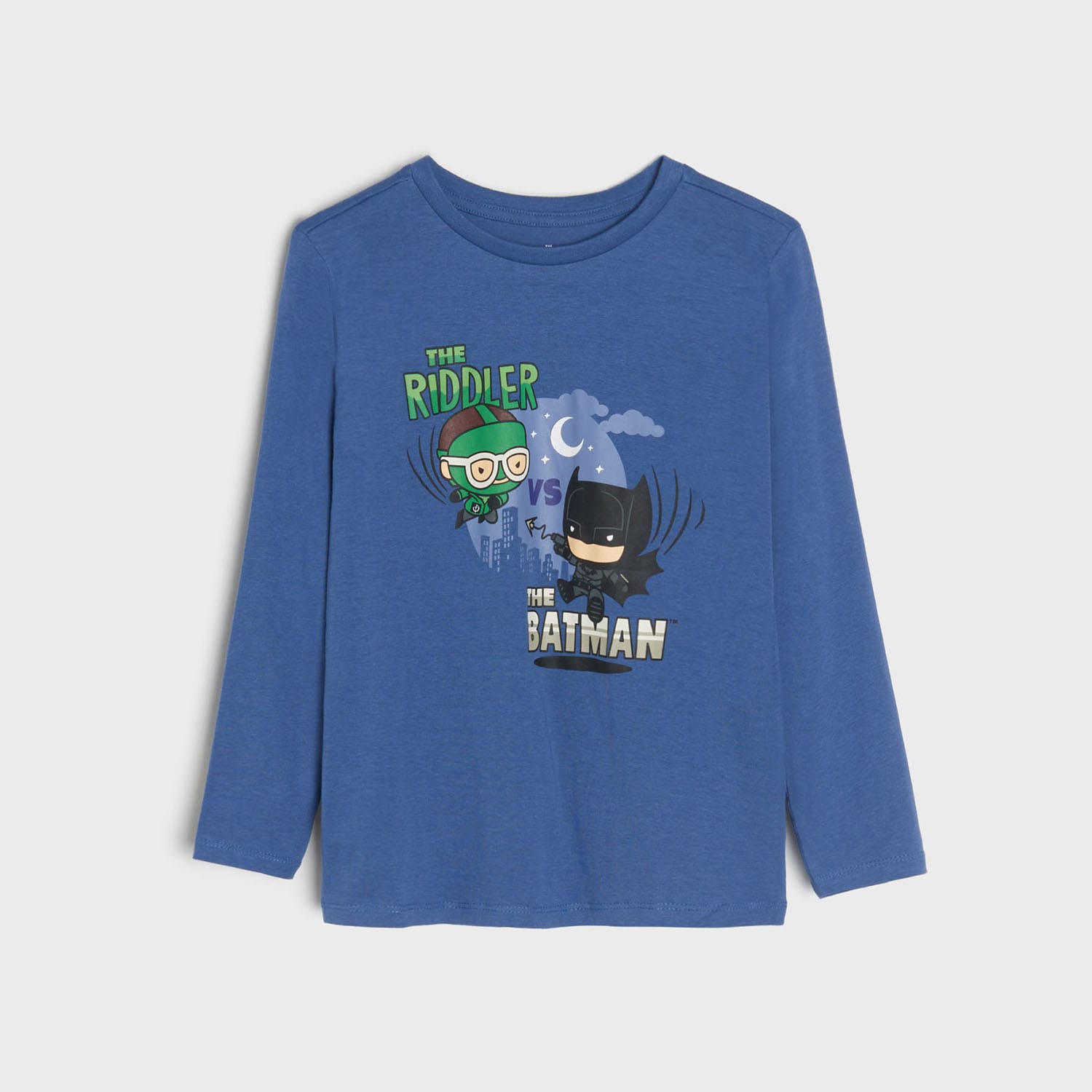 Levně Sinsay - Tričko s dlouhými rukávy Batman - Tmavomodrá