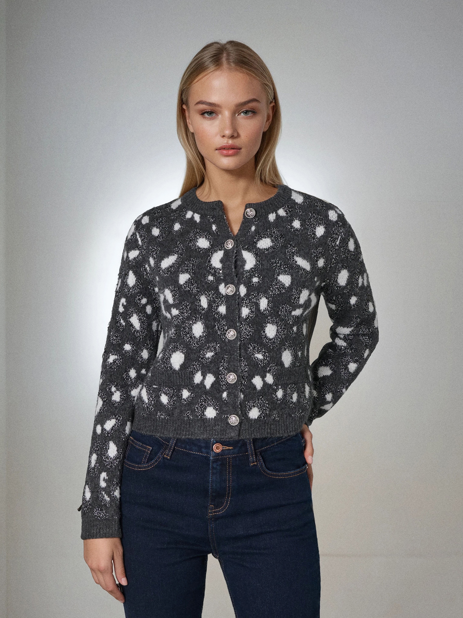 Sinsay - Καρντιγκάν με σχέδιο - πολυχρωμο φωτογραφία