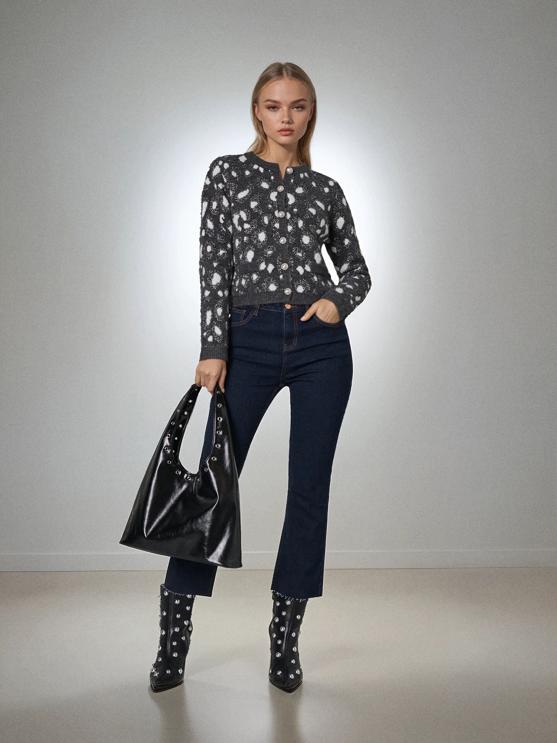 Sinsay - Καρντιγκάν με σχέδιο - πολυχρωμο φωτογραφία