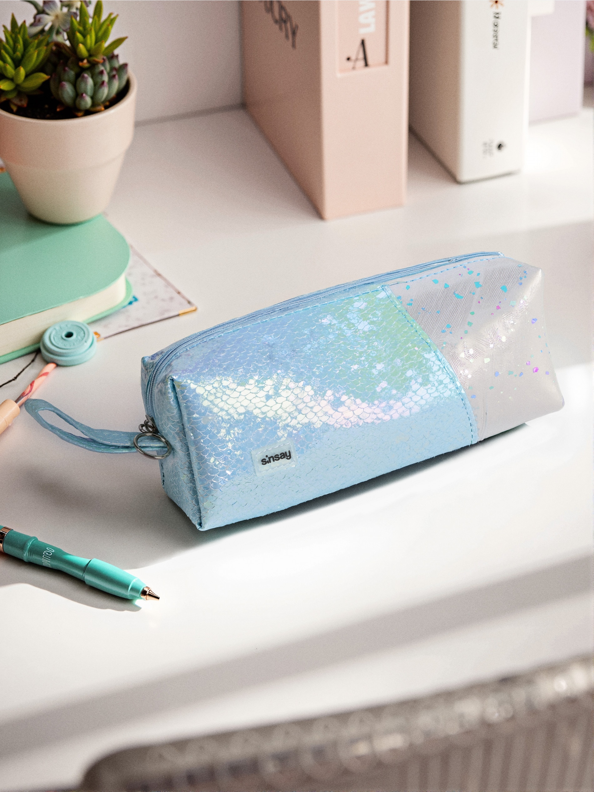 Sinsay - Κασετίνα - μπλε παλ φωτογραφία