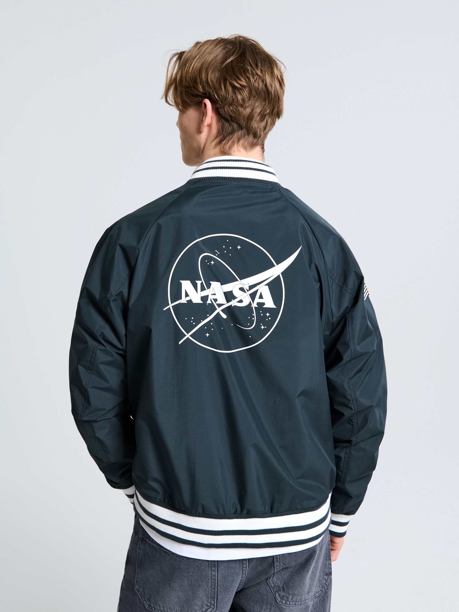 Sinsay - Bomber τζάκετ NASA - steel blue φωτογραφία