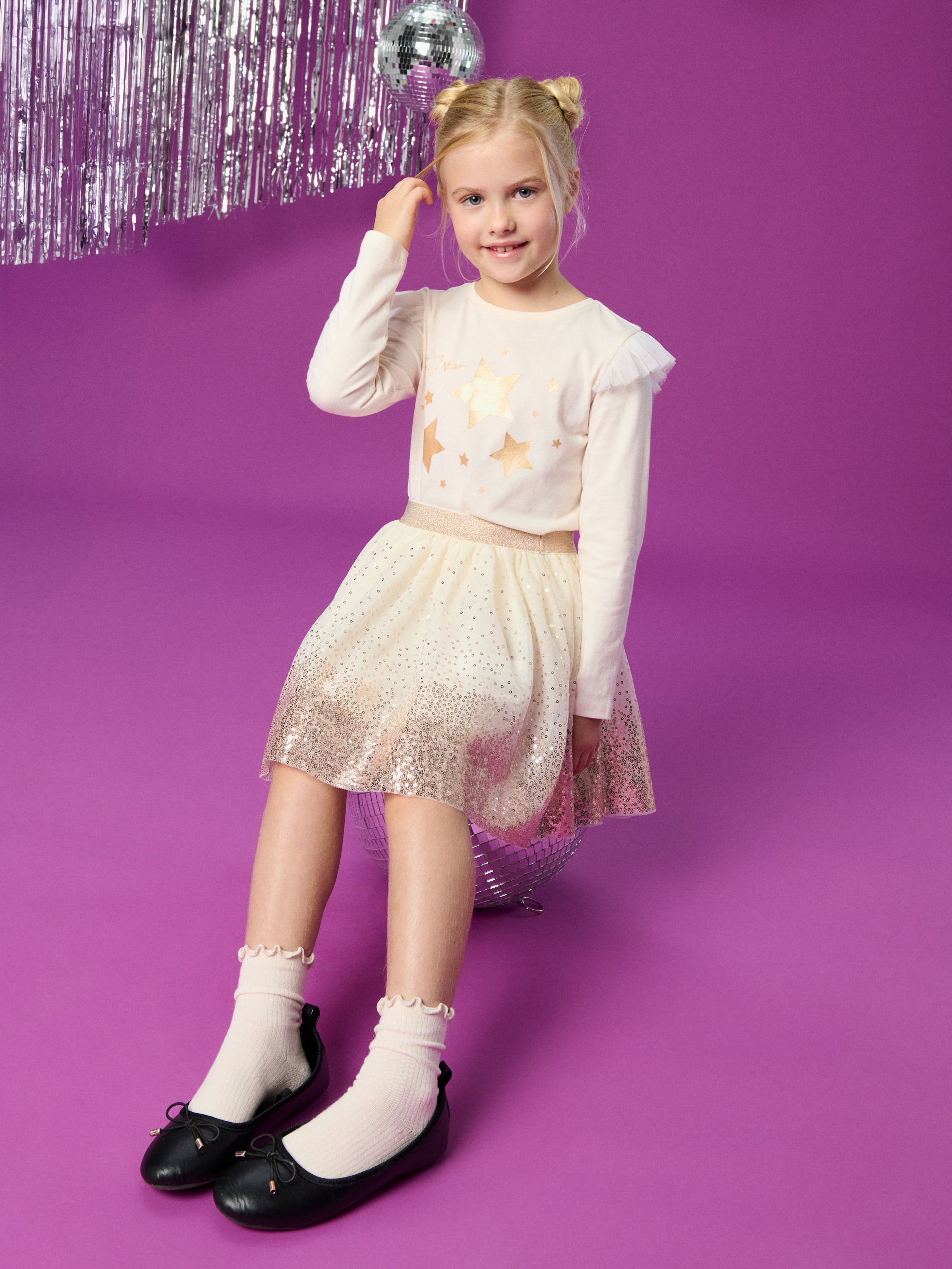 Sinsay - Prążkowane skarpetki z falbanami 3 pack - wielobarwny