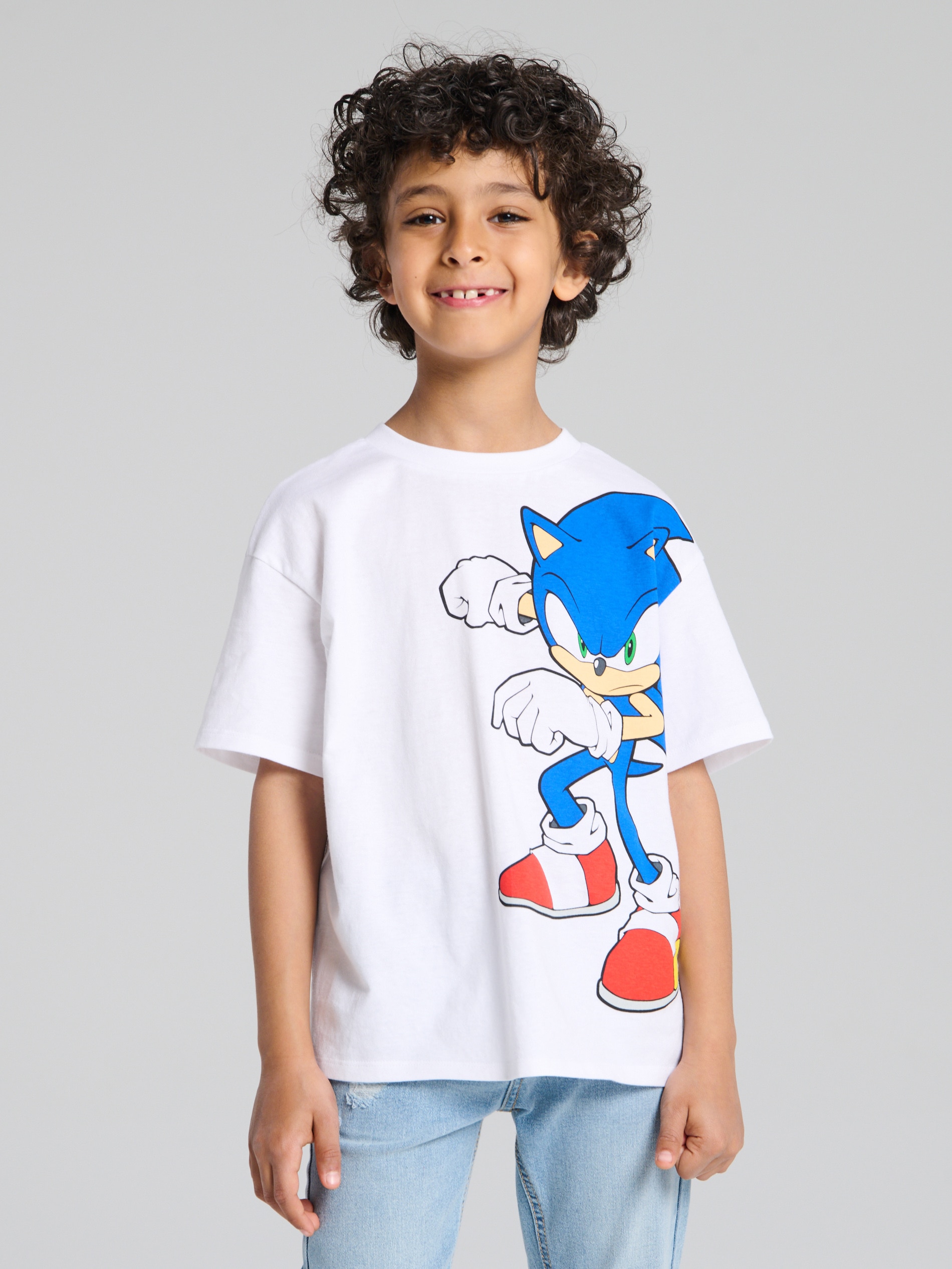 Sinsay - Koszulka Sonic the Hedgehog - biały