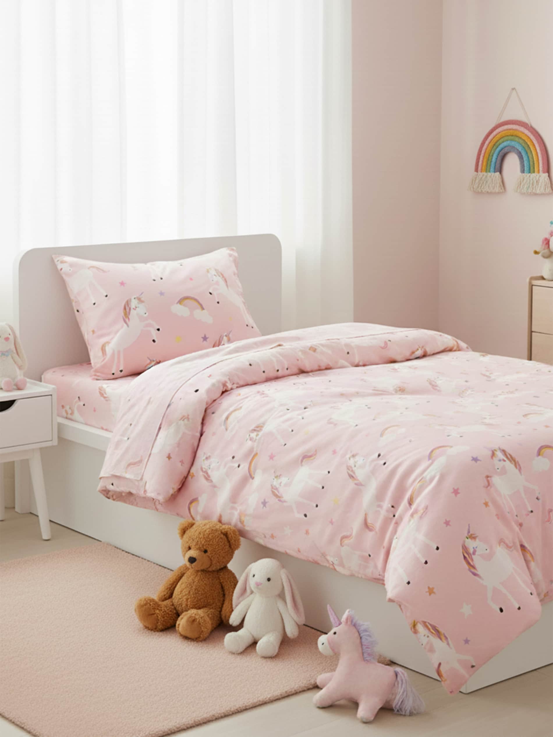 Sinsay - Komplet pościeli 160x200 - różowy