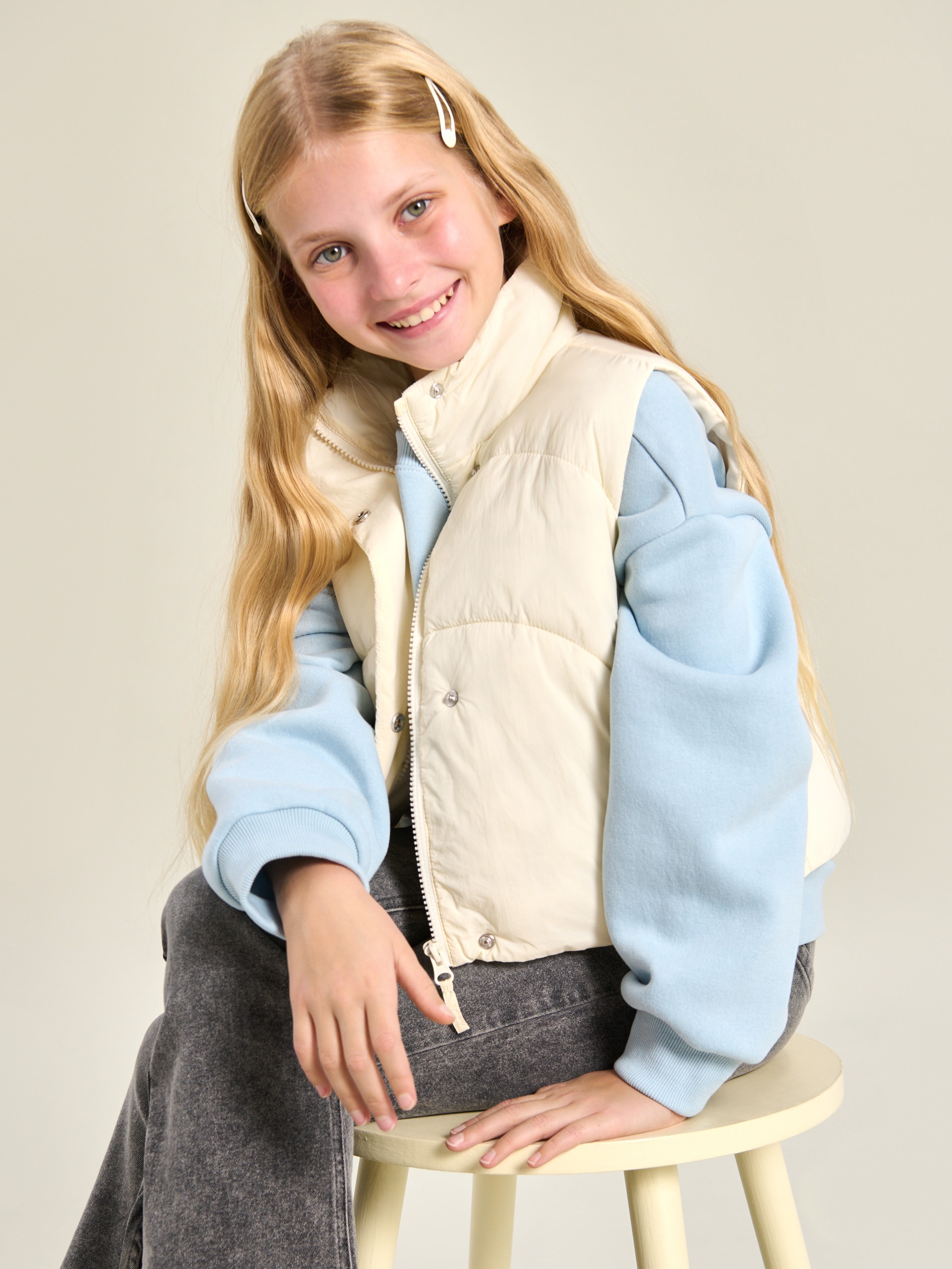 Sinsay - Γιλέκο - κρεμ φωτογραφία