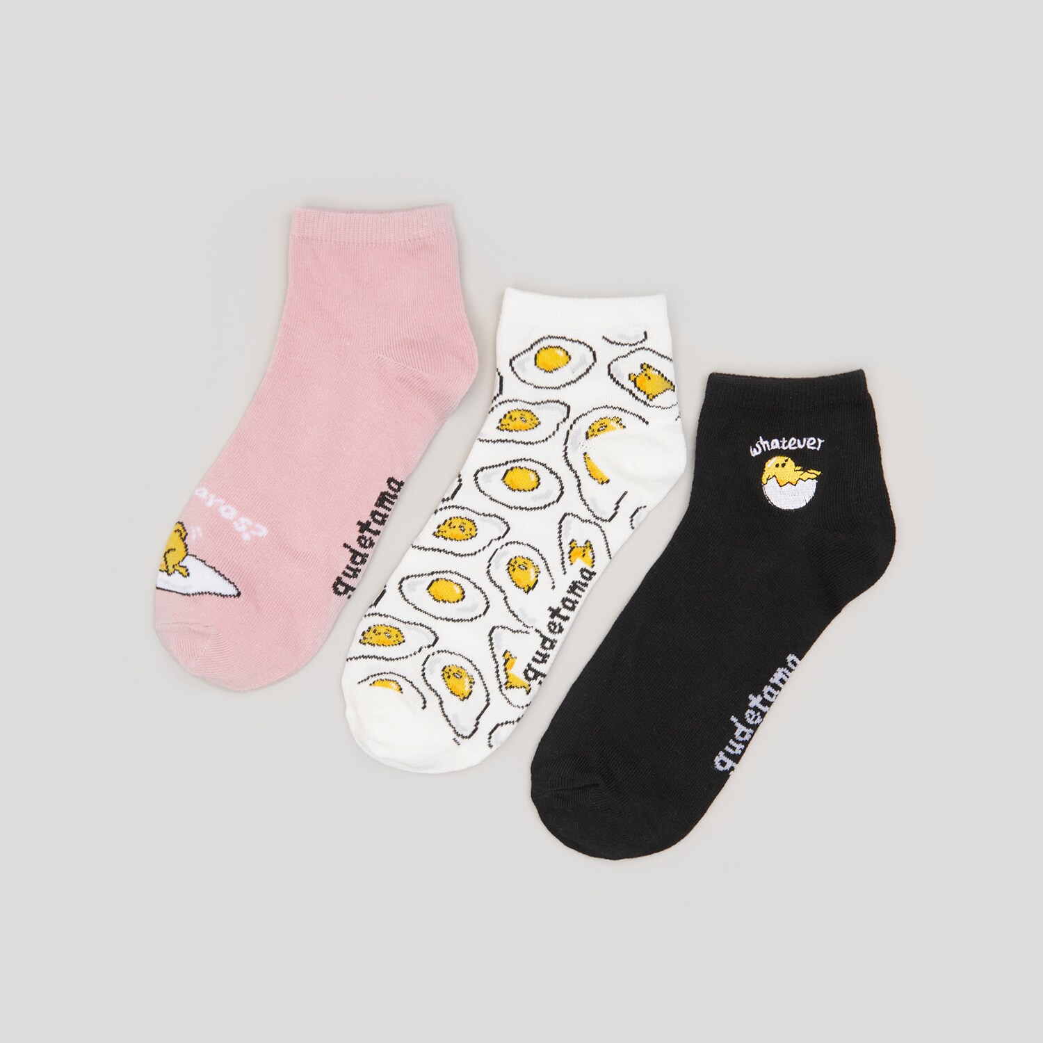 Sinsay - Set de 3 perechi de șosete cu Gudetama - Multicolor