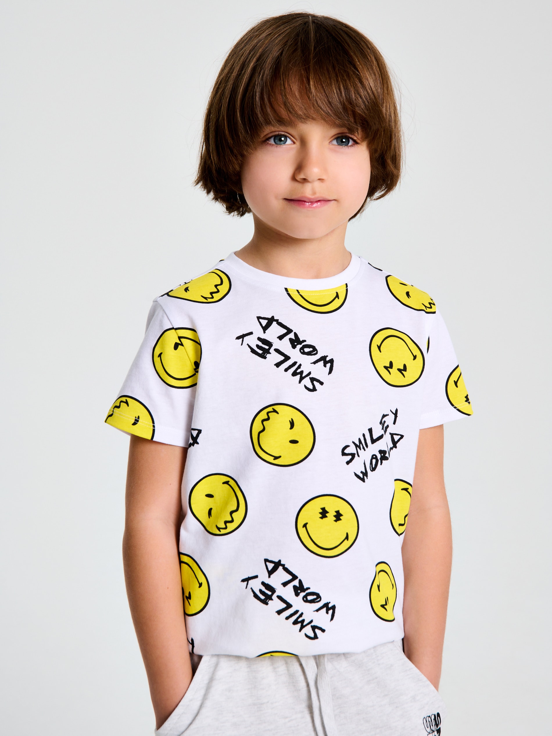 Sinsay - Koszulka SmileyWorld® - biały