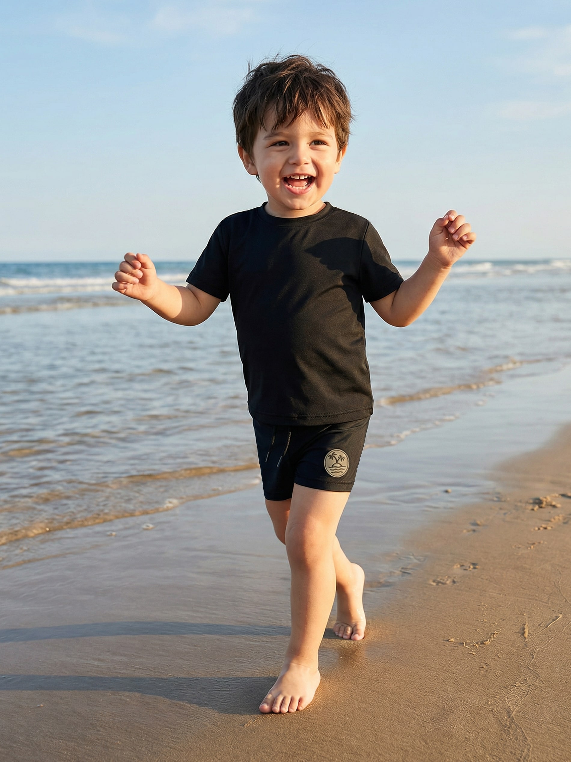 Sinsay - Kąpielówki z naszywką - czarny