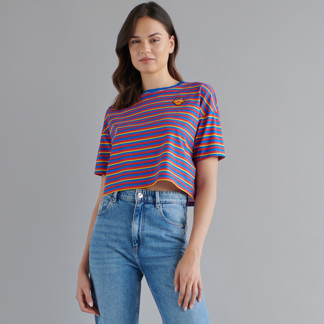Sinsay - Tricou cu mânecă lungă - Multicolor