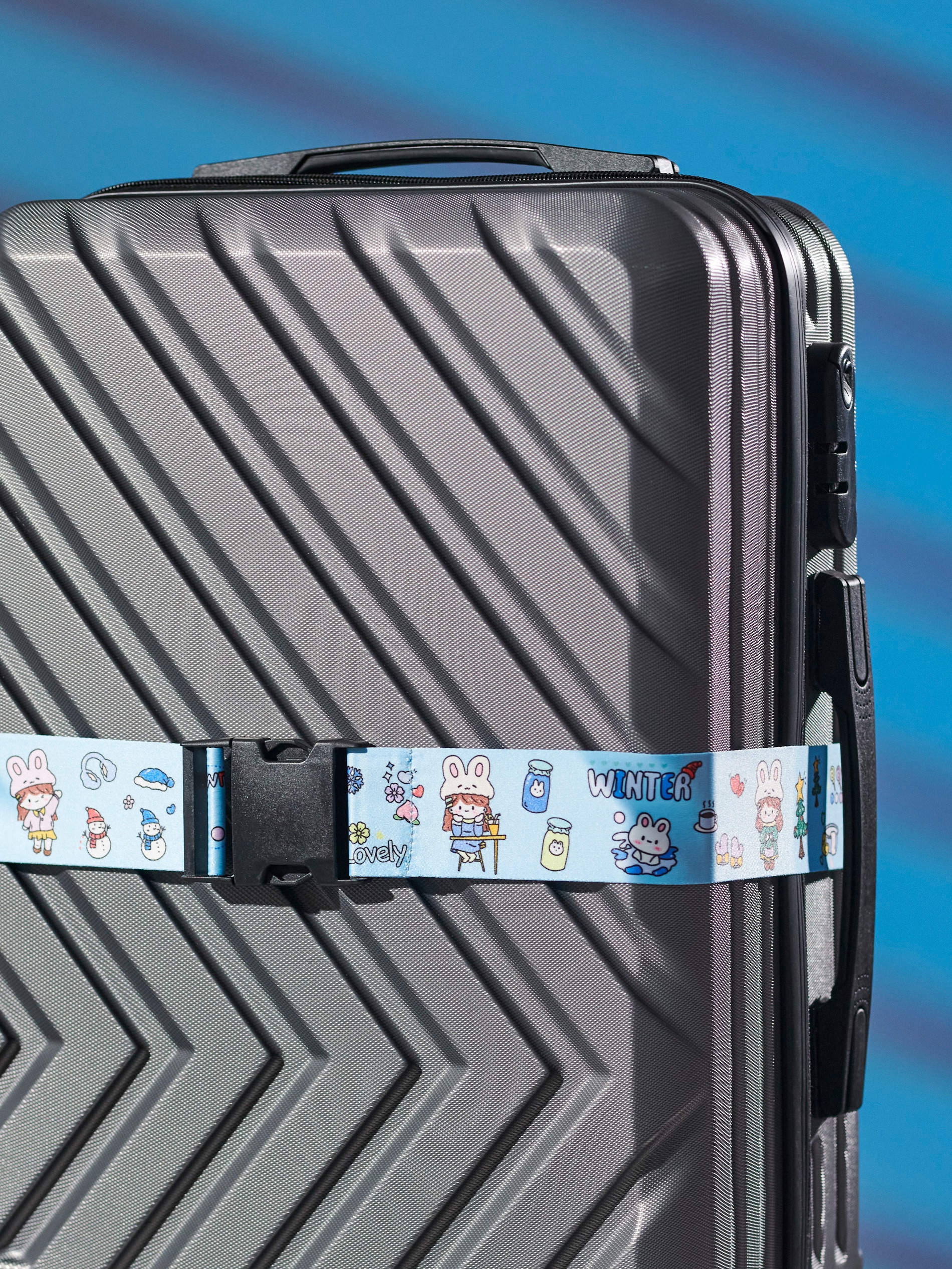 Sinsay - Λουράκι αποσκευών - ανοιχτο μπλε φωτογραφία