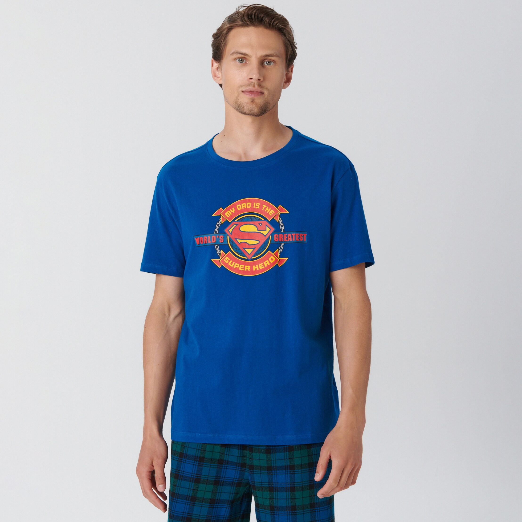 Sinsay - Set pijamale Superman - Bleumarin