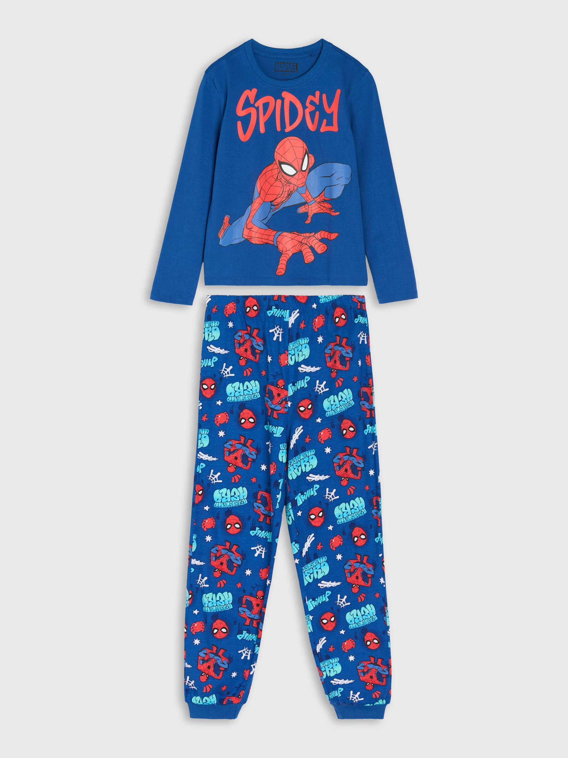 Sinsay - Piżama dwuczęściowa Spider-Man - granatowy