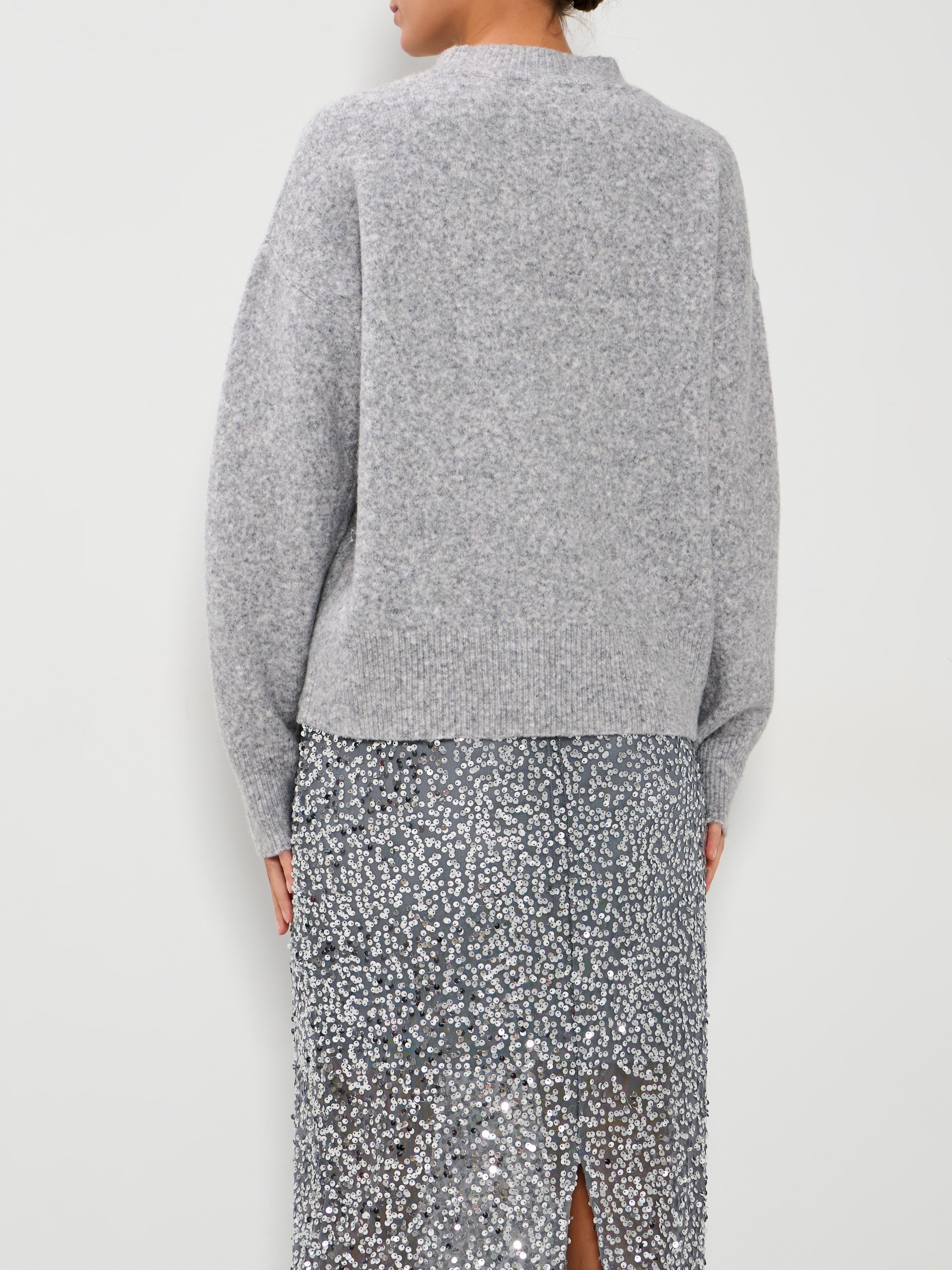 Sinsay - Πουλόβερ με μακριά μανίκια - ανοιχτό γκρι φωτογραφία