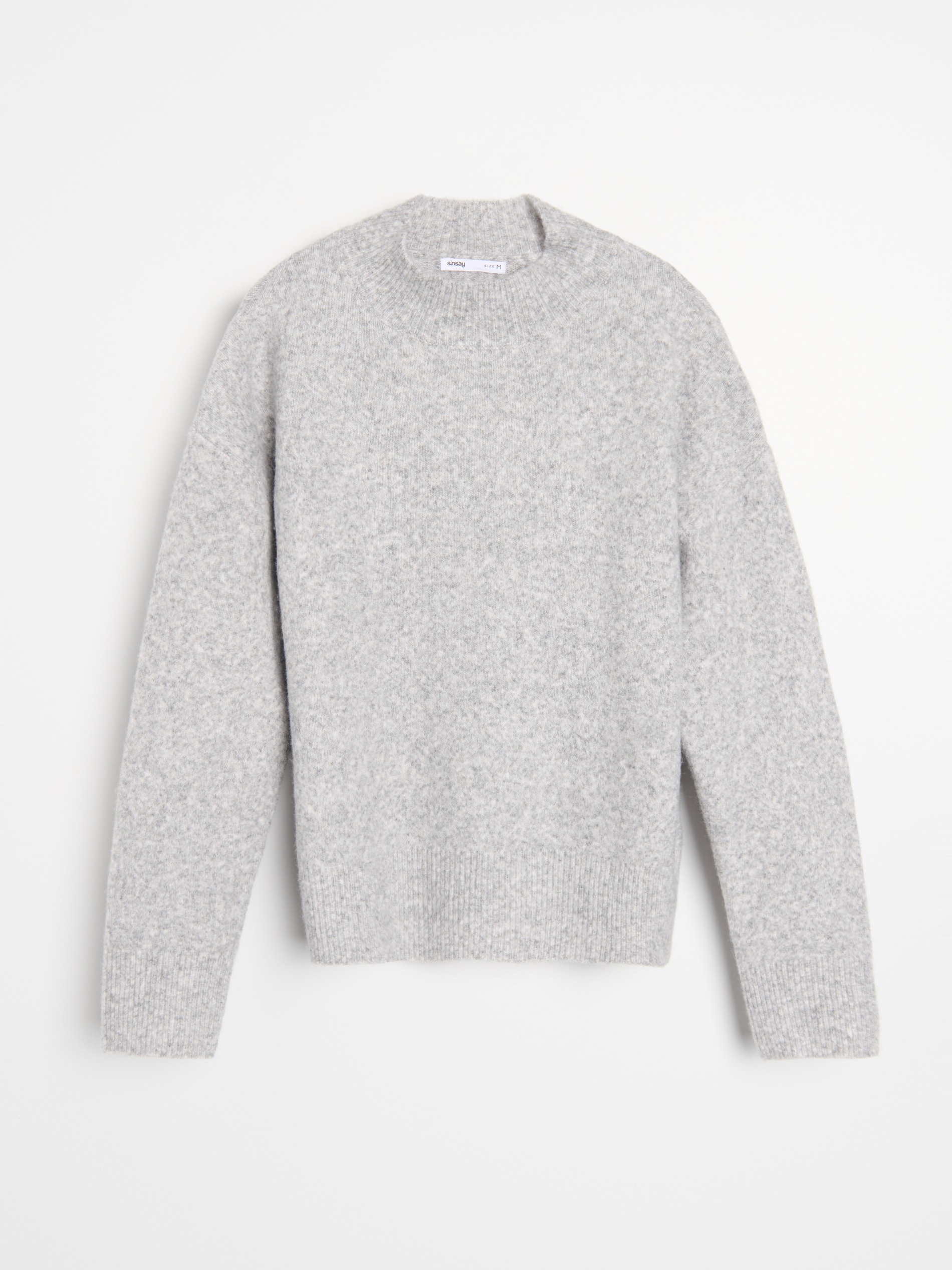 Sinsay - Πουλόβερ με μακριά μανίκια - ανοιχτό γκρι φωτογραφία