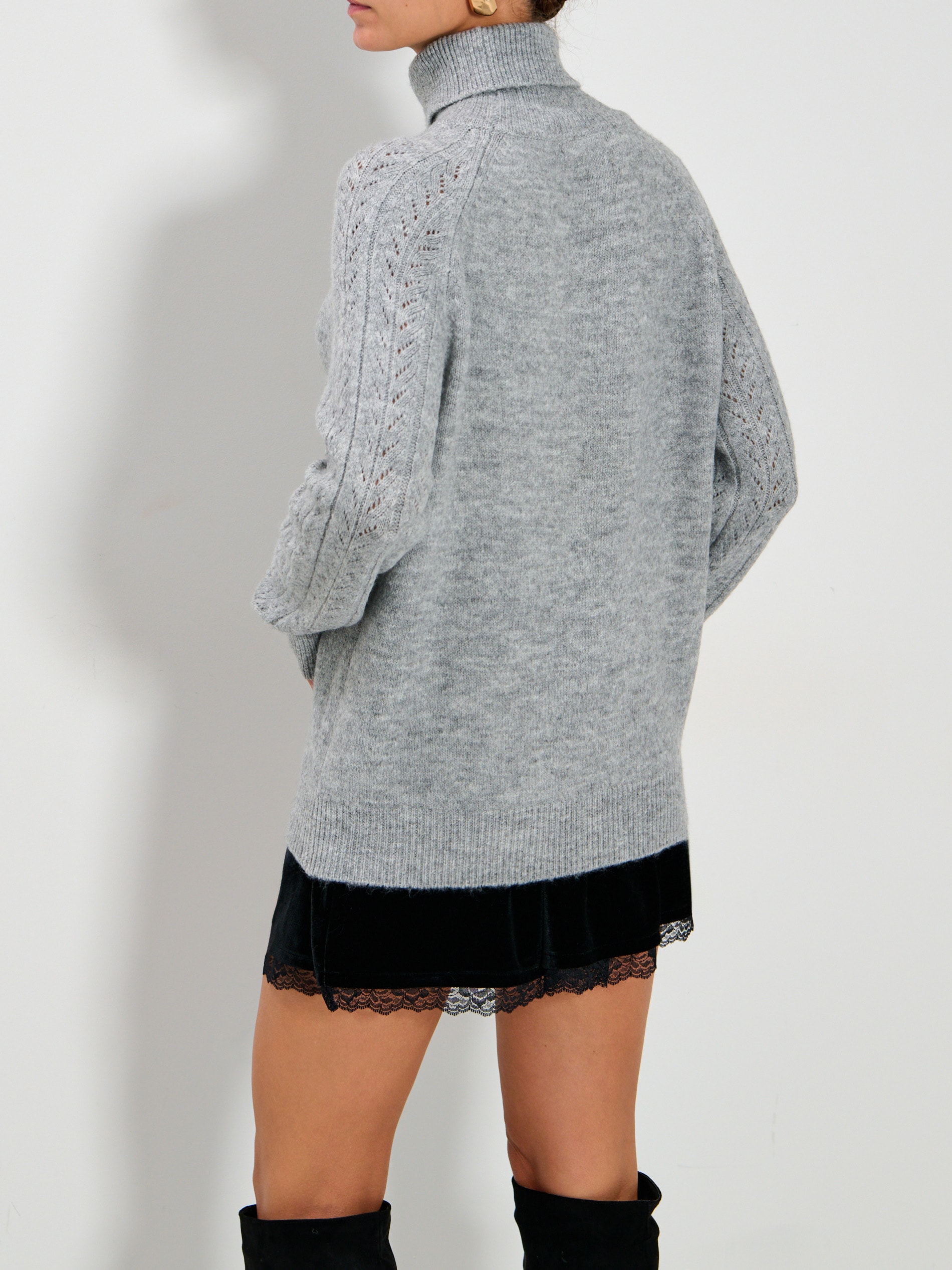 Sinsay - Ζιβάγκο με διακοσμητικά μανίκια - ανοιχτό γκρι φωτογραφία