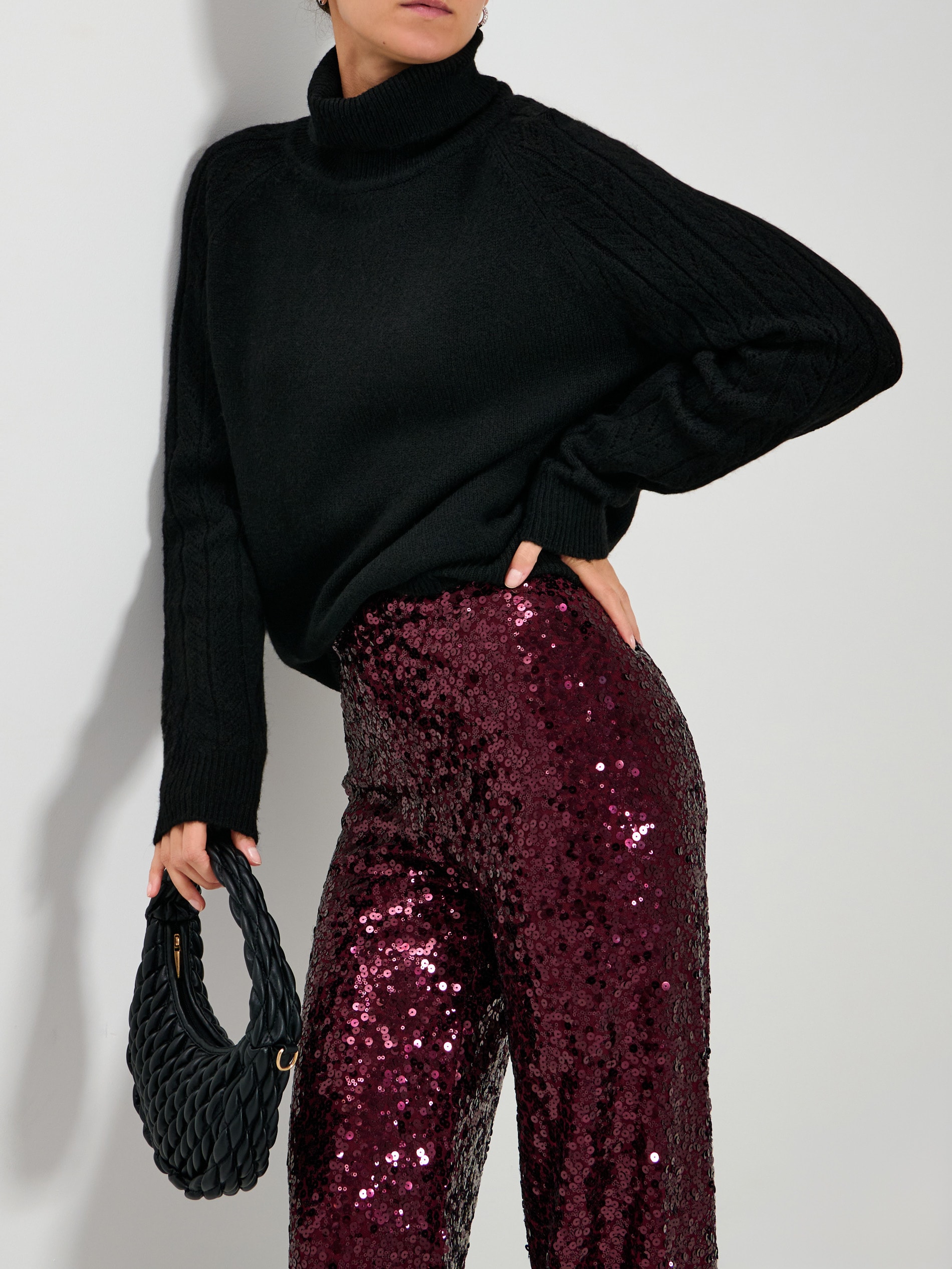 Sinsay - Ζιβάγκο με διακοσμητικά μανίκια - μαυρο φωτογραφία