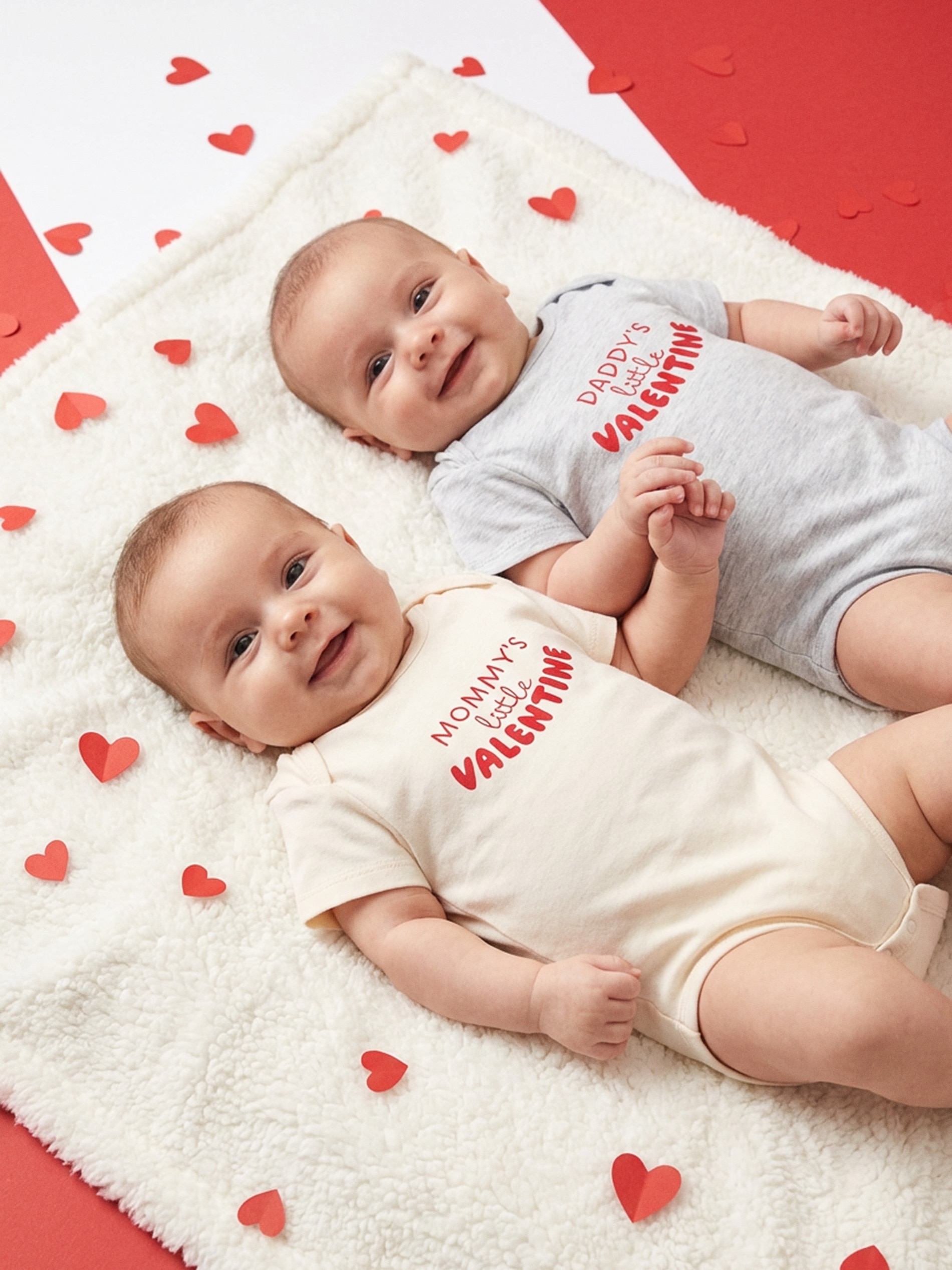 Sinsay - Bawełniane body z napisem 2 pack - kremowy