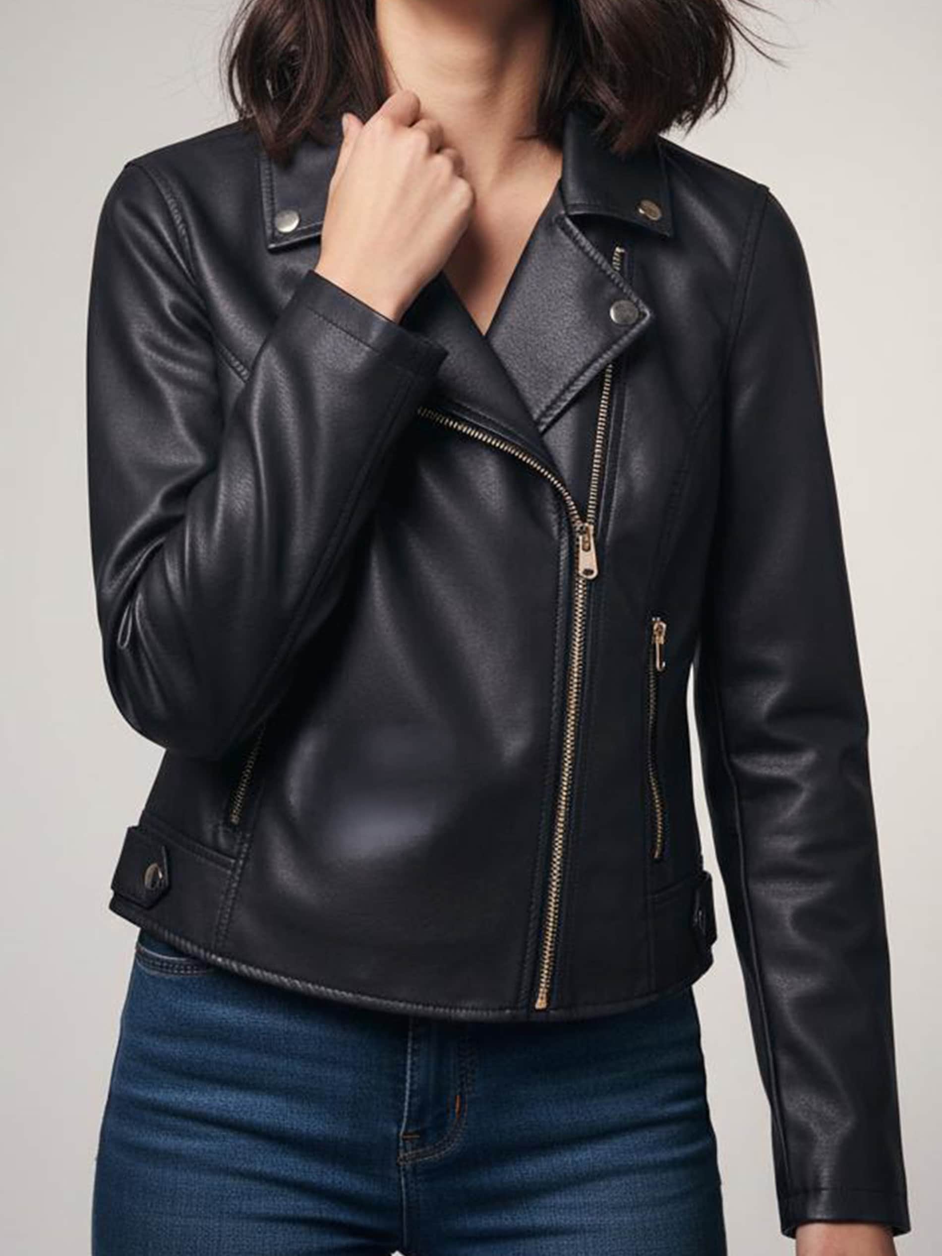 Sinsay - Τζάκετ μηχανής - χρυσο φωτογραφία