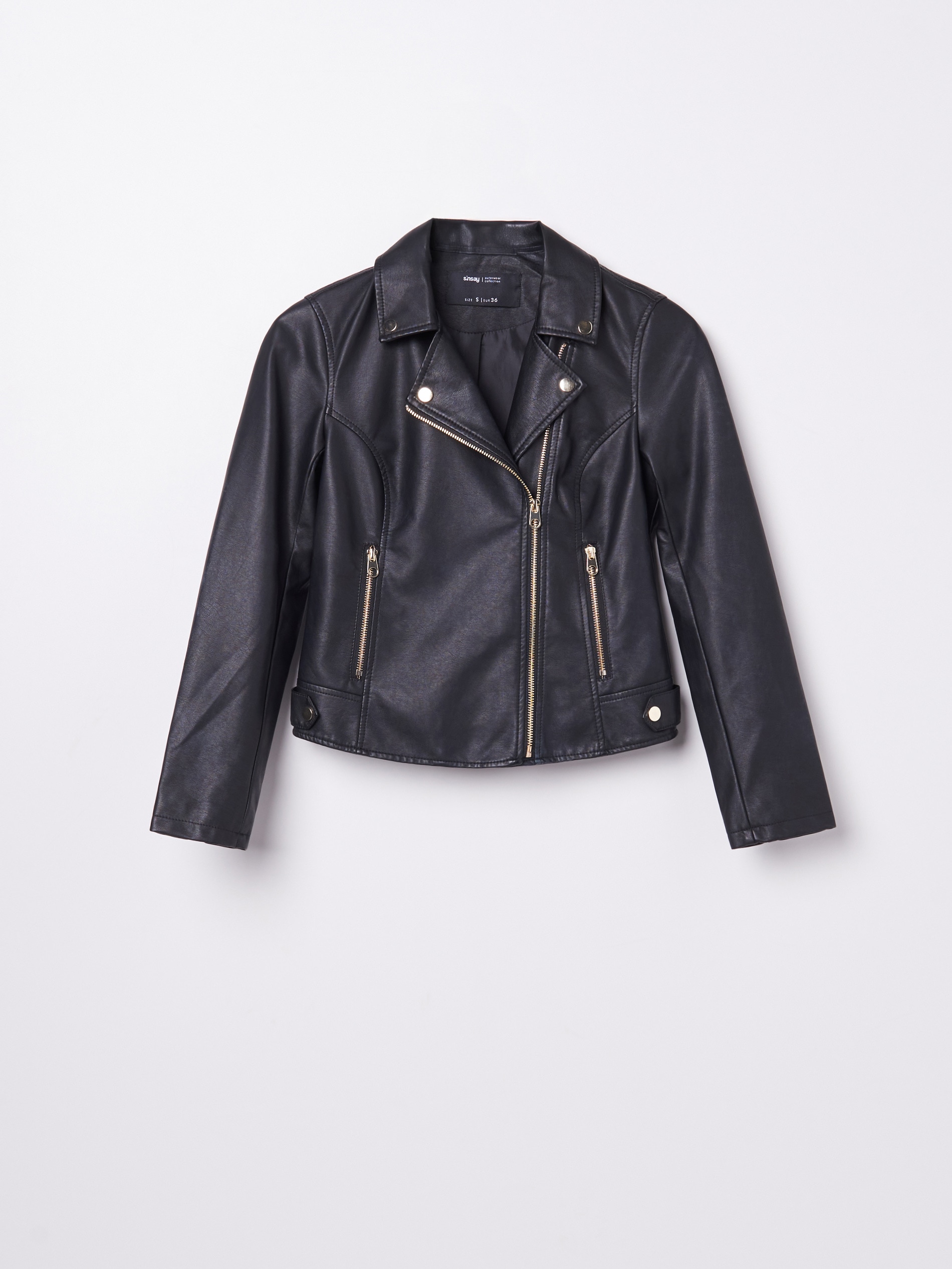 Sinsay - Τζάκετ μηχανής - χρυσο φωτογραφία