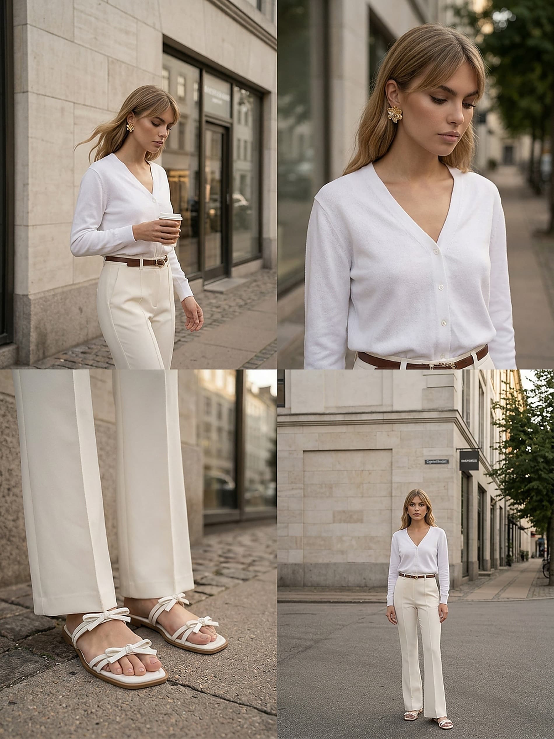 Sinsay - Klasyczny kardigan zapinany na guziki - biały