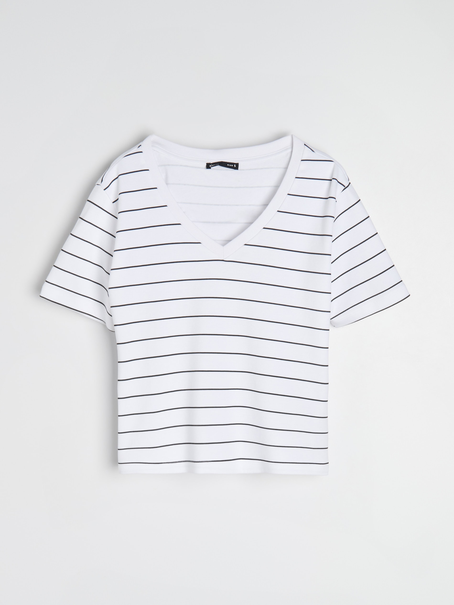 Sinsay - Bawełniana koszulka z gęstego splotu Interlock - wielobarwny