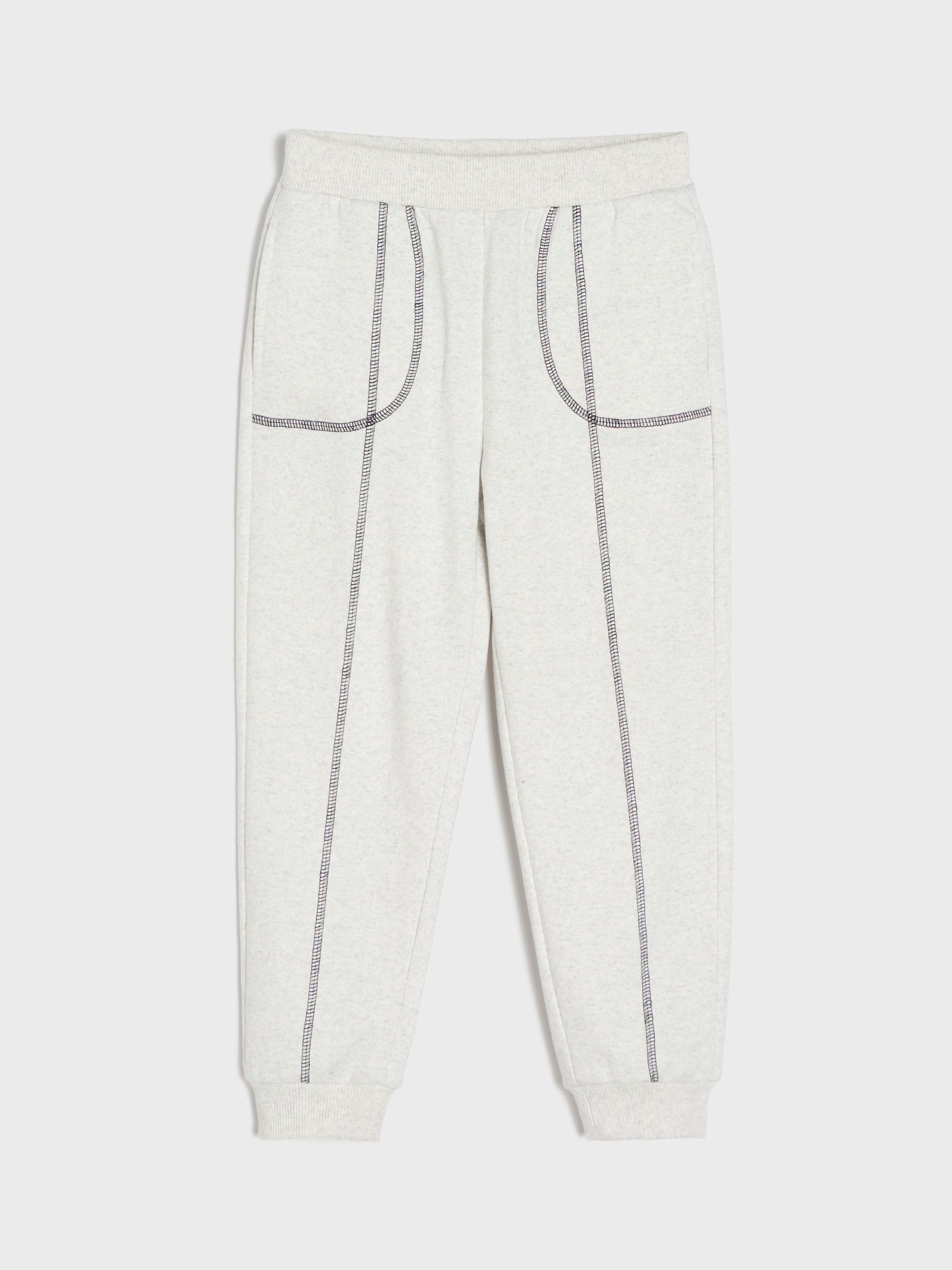 Sinsay - Spodnie loose z ozdobnymi przeszyciami - szary