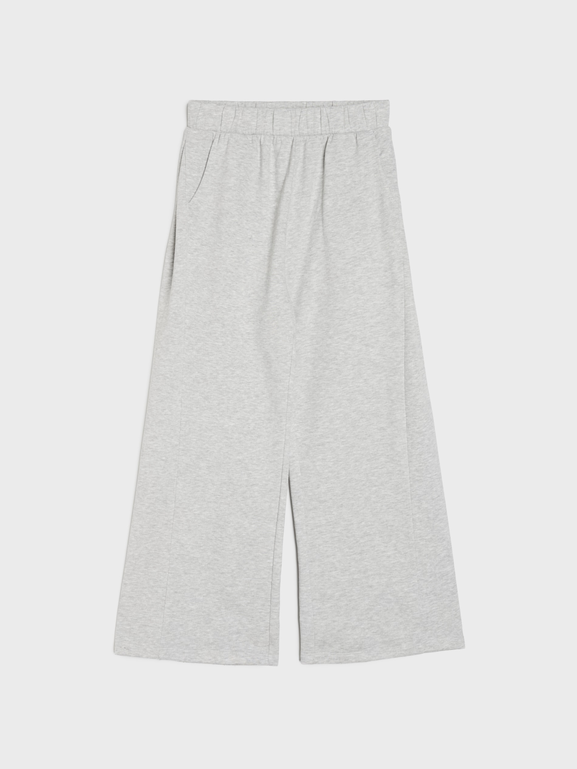 Sinsay - Spodnie dresowe wide leg - szary