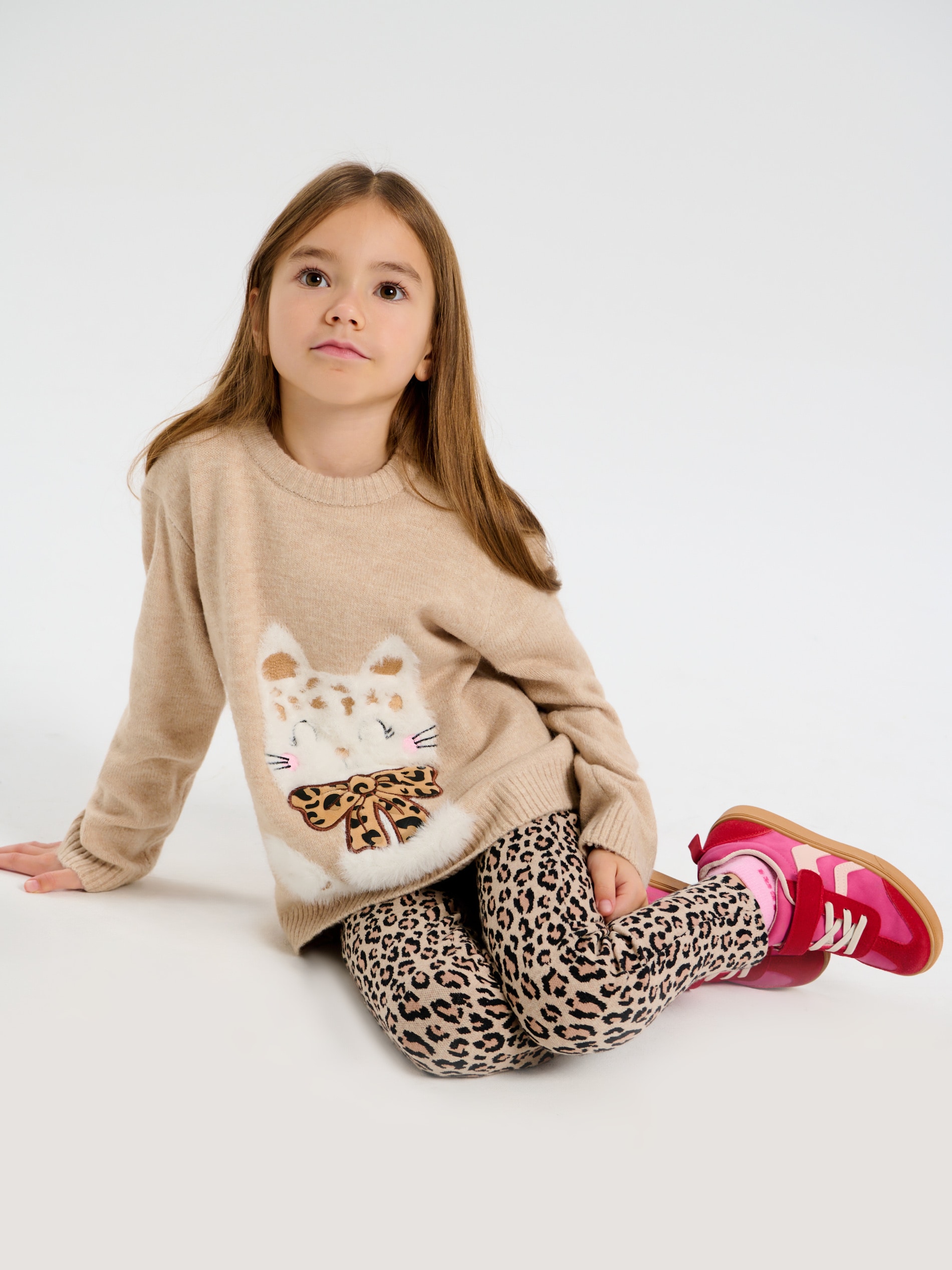 Sinsay - Legginsy w panterkę - wielobarwny