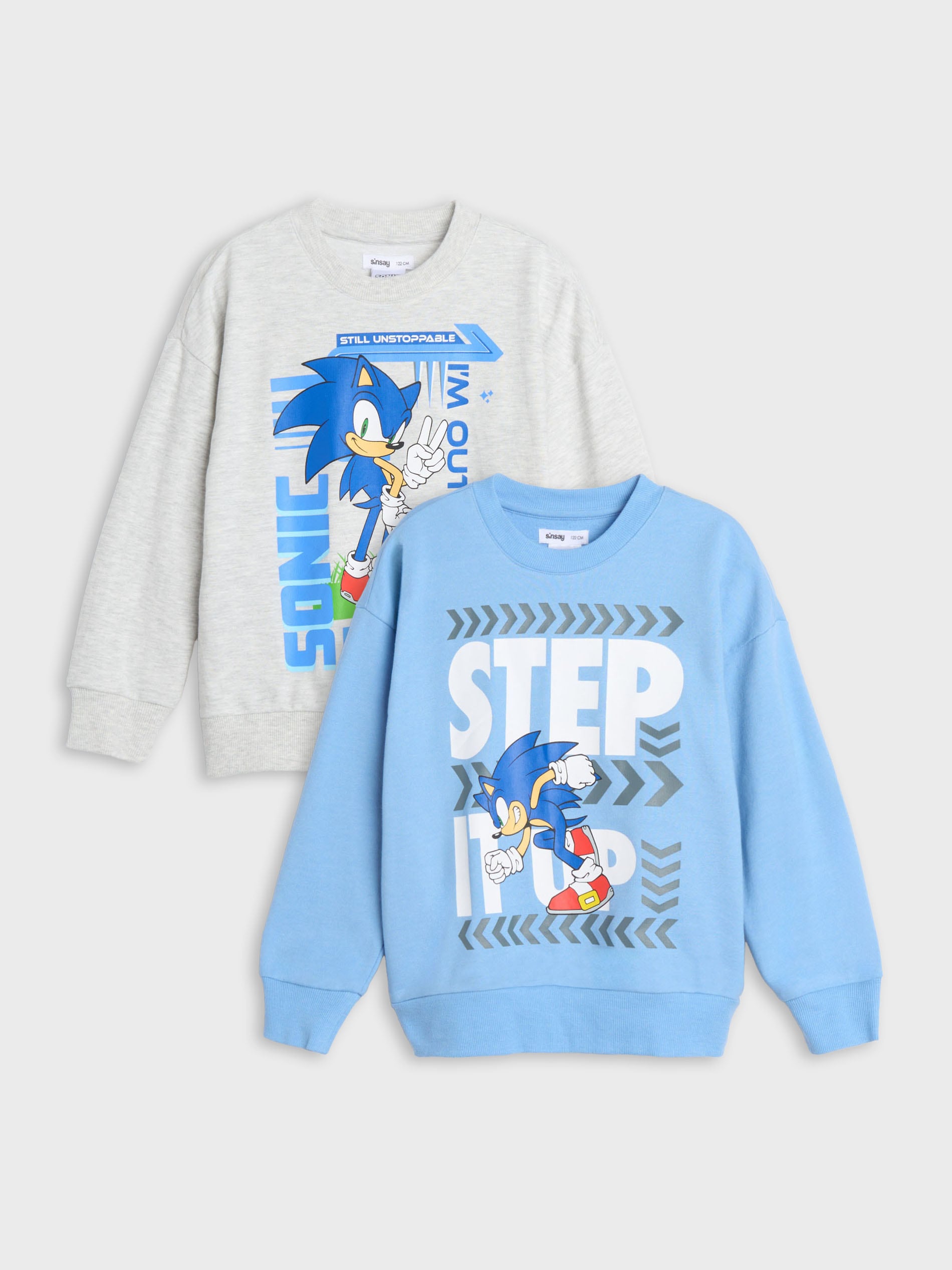 Sinsay - Bluzy 2 pack Sonic The Hedgehog - wielobarwny
