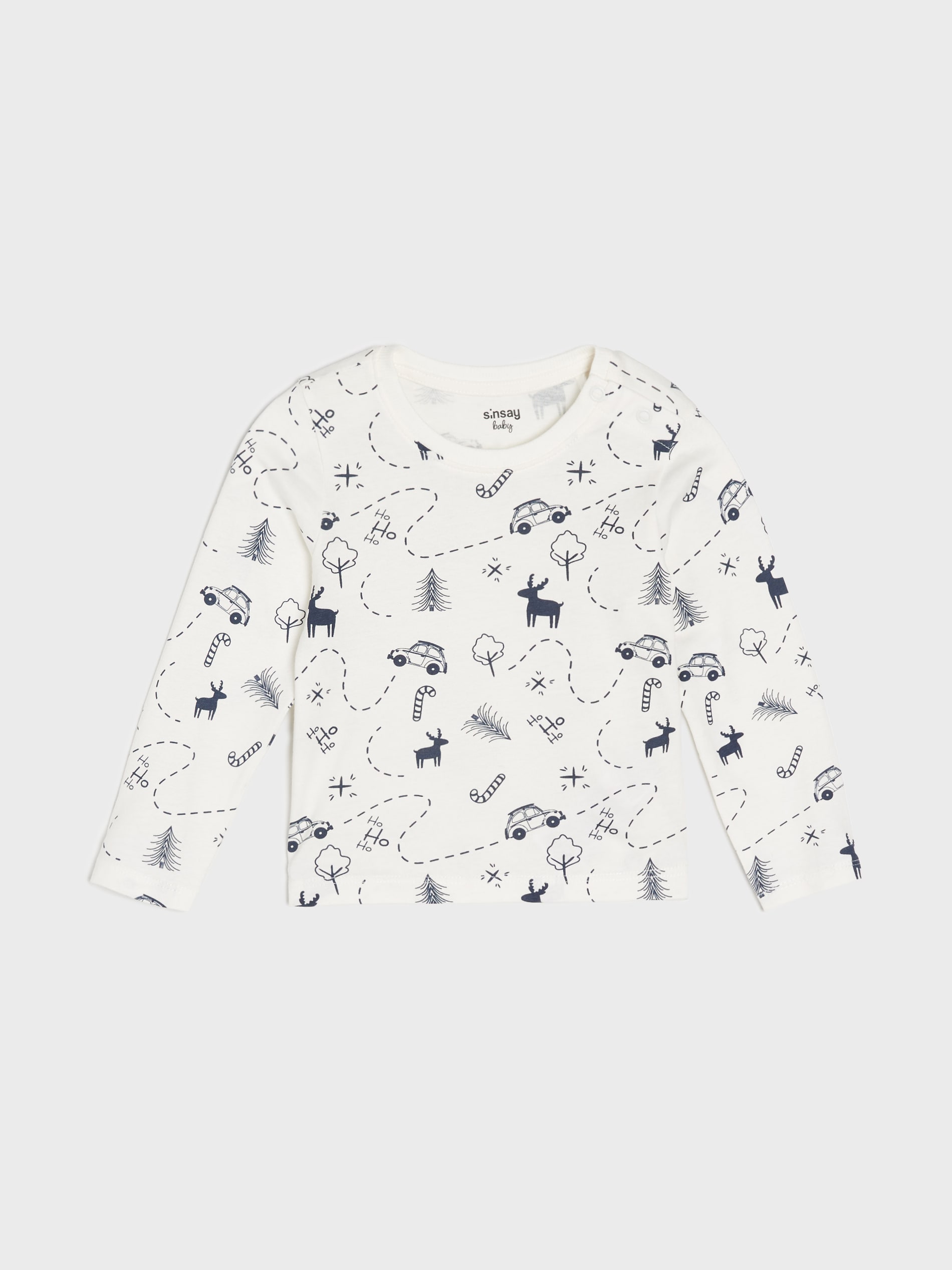 Sinsay - Πιτζάμες δύο τεμαχίων - κρεμ φωτογραφία