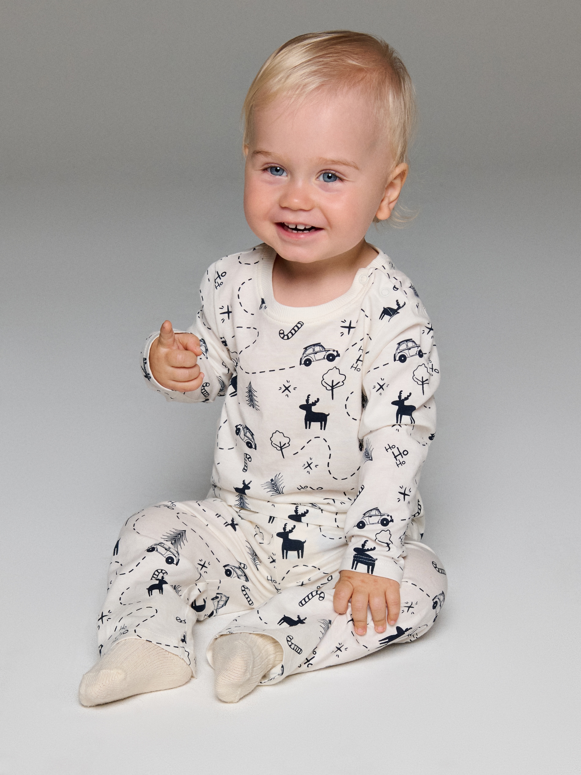 Sinsay - Πιτζάμες δύο τεμαχίων - κρεμ φωτογραφία