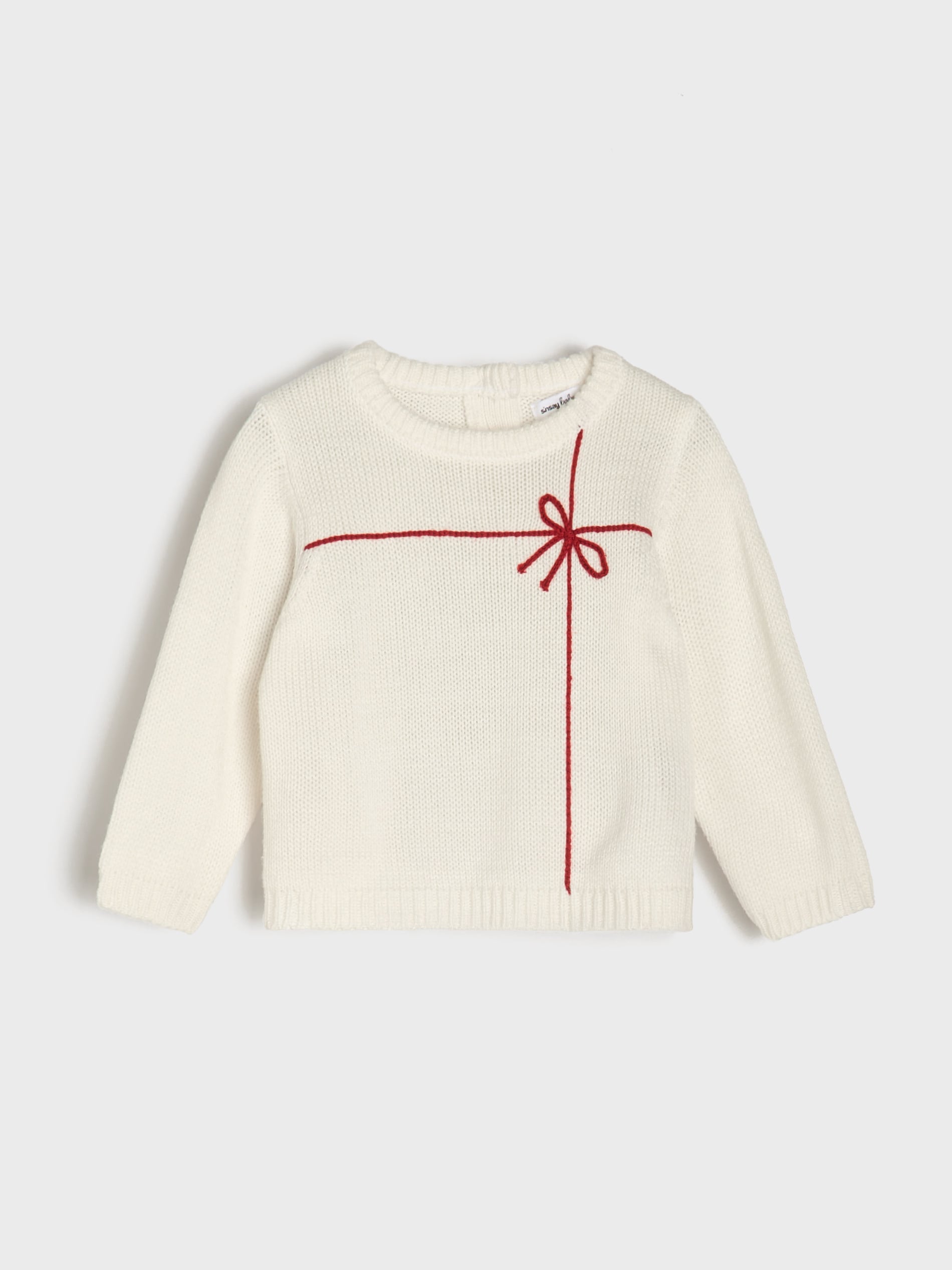 Sinsay - Ζακάρ πουλόβερ - κρεμ φωτογραφία