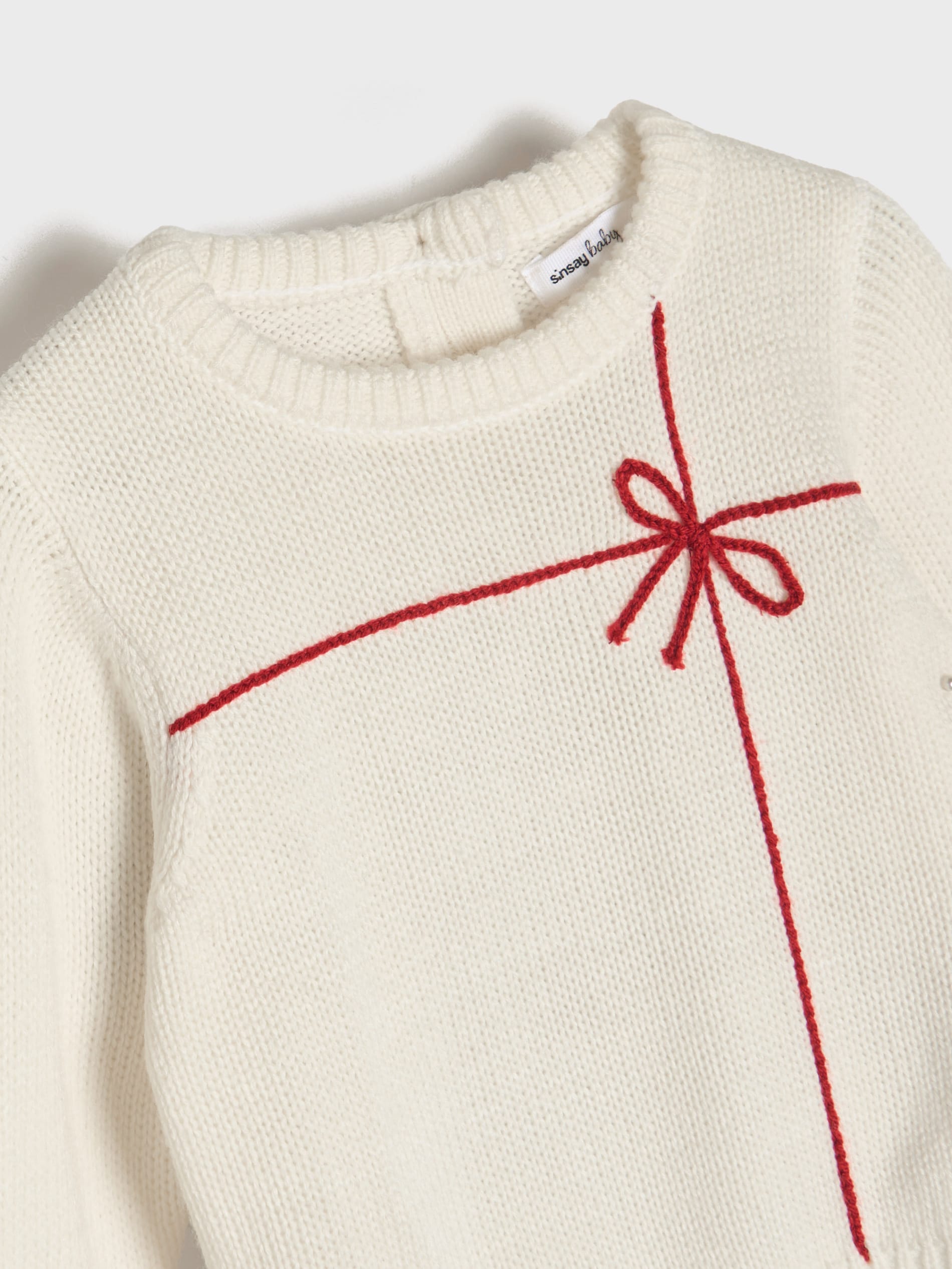 Sinsay - Ζακάρ πουλόβερ - κρεμ φωτογραφία