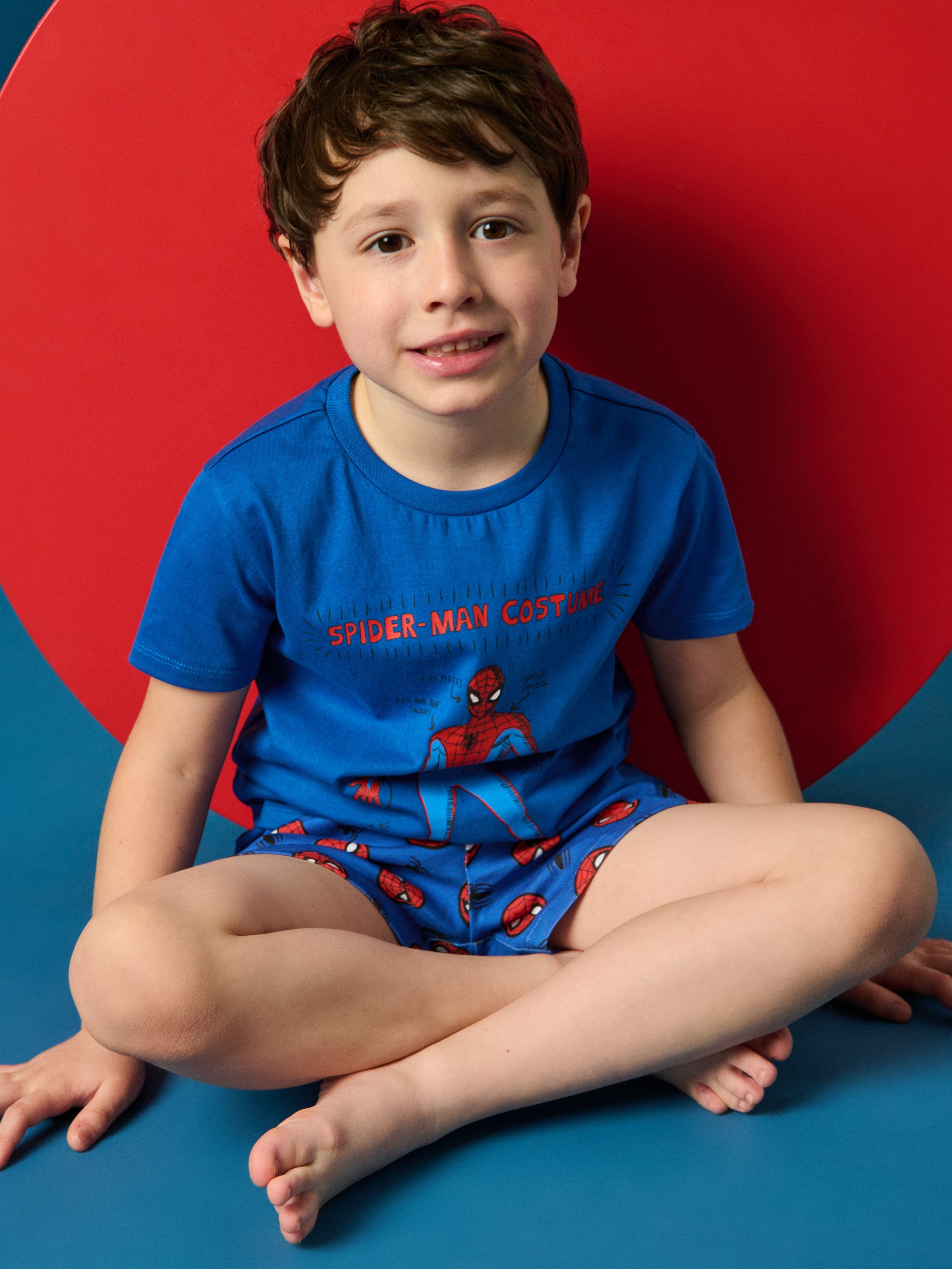 Sinsay - Piżama dwuczęściowa Spider-Man - niebieski